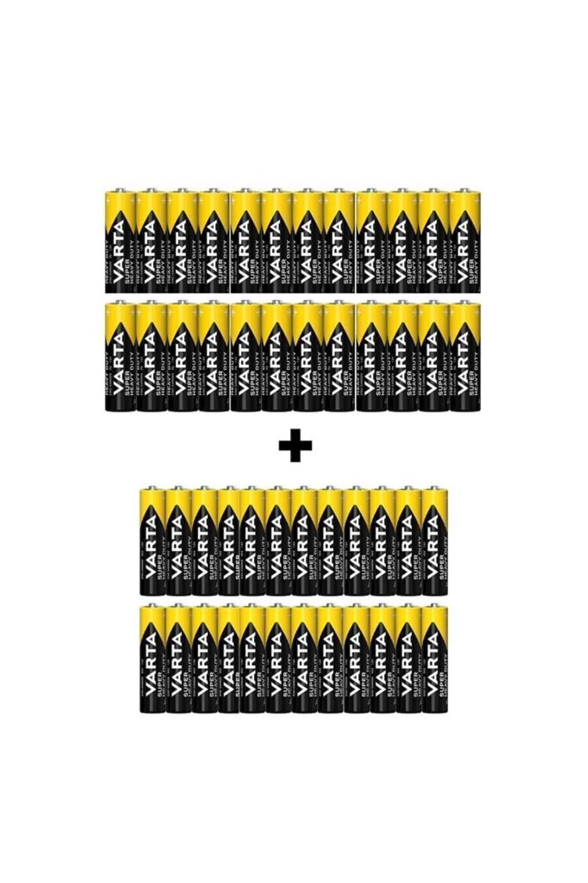 Techno Stock Super Heavy Duty 48 Adet Özel Pil Paketi ( 24 Adet Aa Kalın Kalem Pil 24 Adet Aaa Inc...
