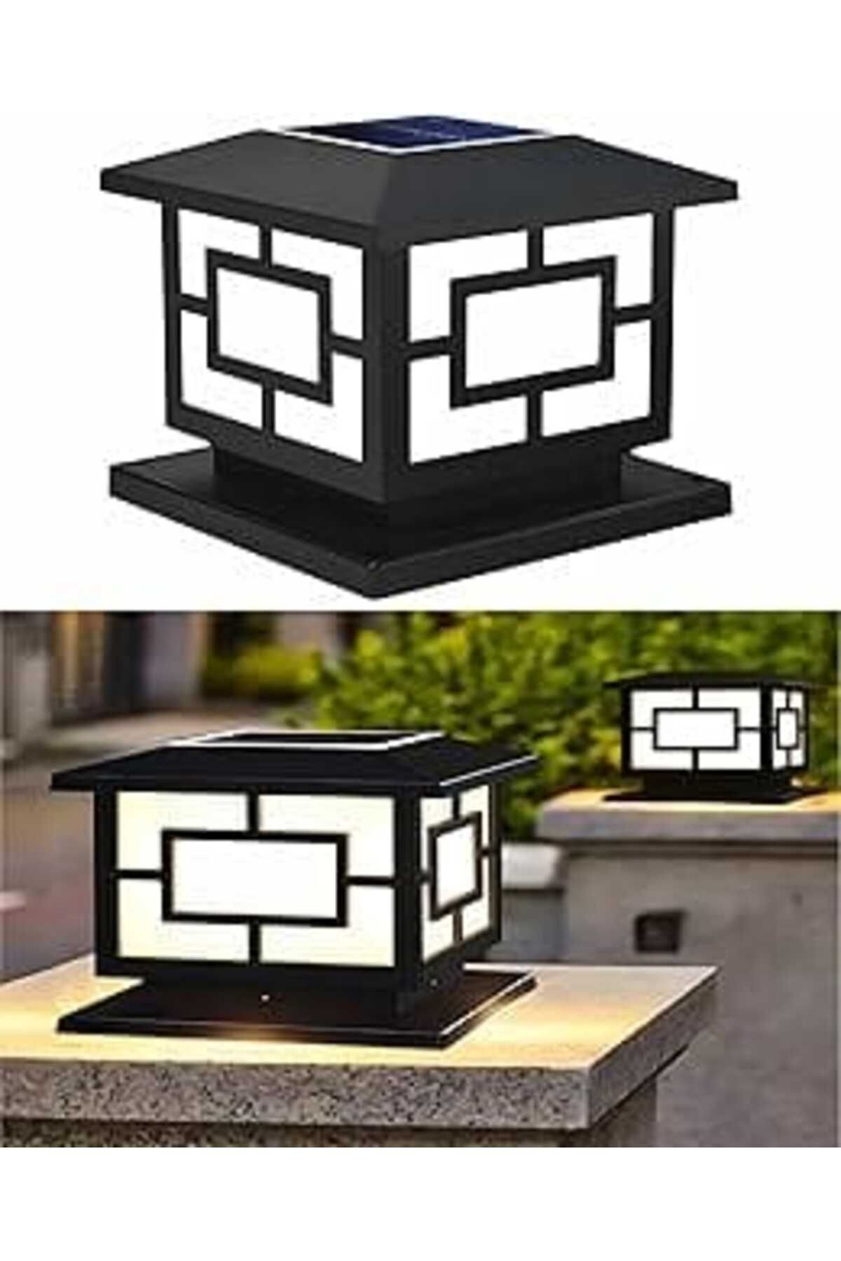 Pazarcan Forlife Solar Güneş Enerjili 10W Set Üstü Bahçe Aydınlatması, Su Geçirmez, 3200K-6500K, Sütun Üzeri
