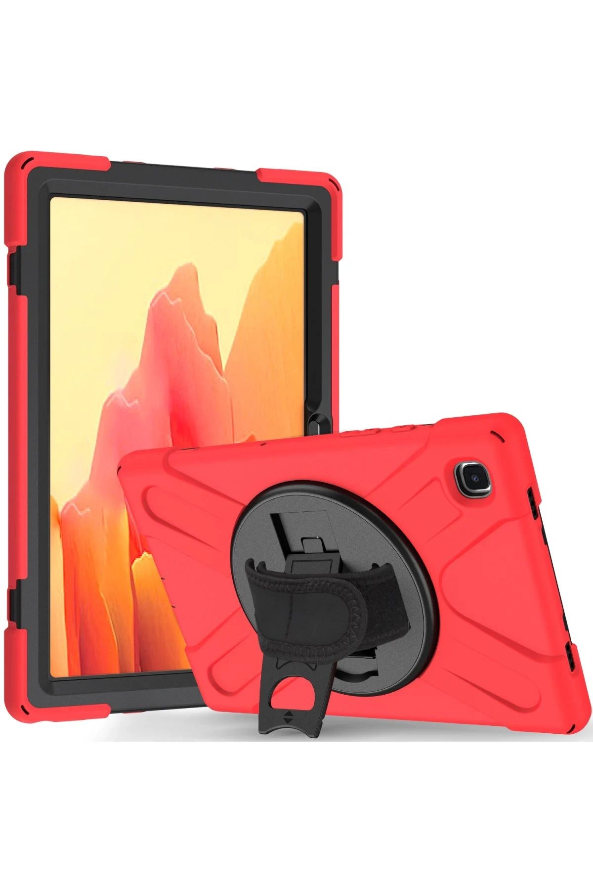 NewFace Samsung Galaxy T220 Tab A7 Lite 8.7 Kılıf Amazing Tablet Kapak - Kırmızı BSTMY
