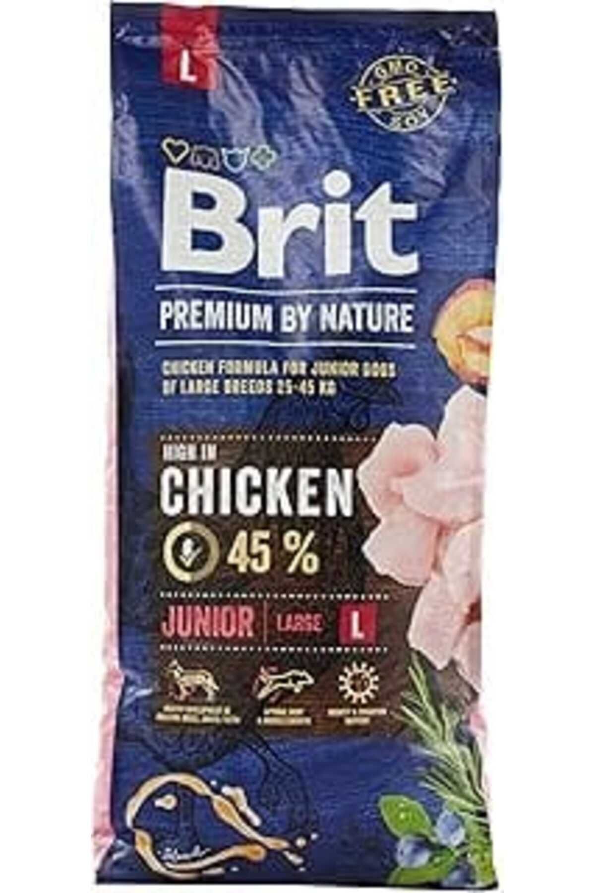 Mu Art Brit Premium By Nature Kuru Köpek Maması, Büyük Irk, Tavuk Ve Pirinç, 15 Kg