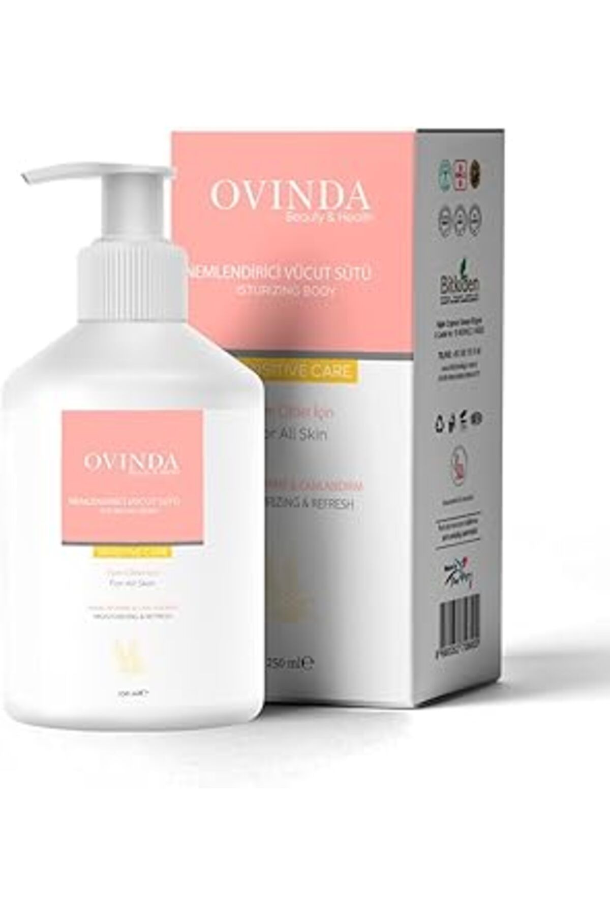 karadağsb Ovinda Tüm Ciltler Için Nemlendirici & Canlandırıcı Vücut Sütü, 250ml