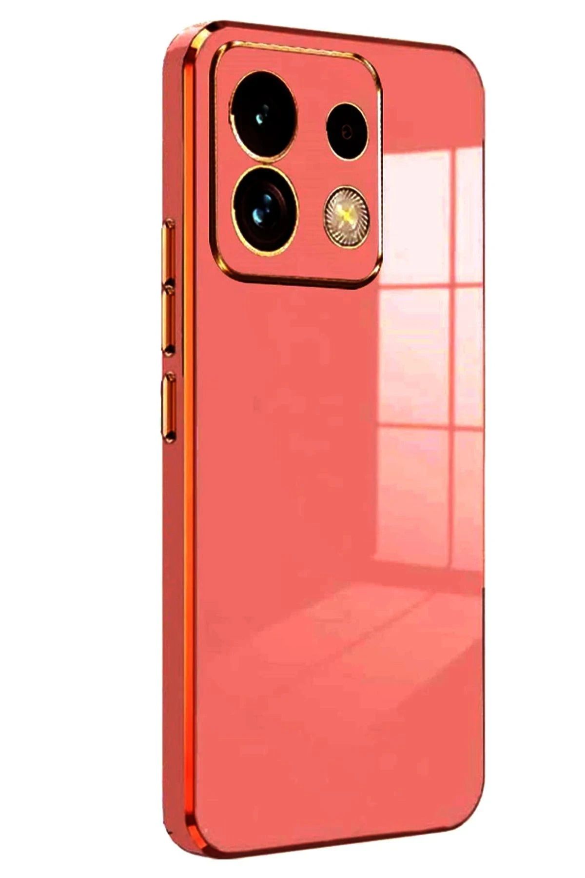 NewFace Xiaomi Redmi Note 13 Pro 5G Kılıf Volet Silikon - Kırmızı HNZRN