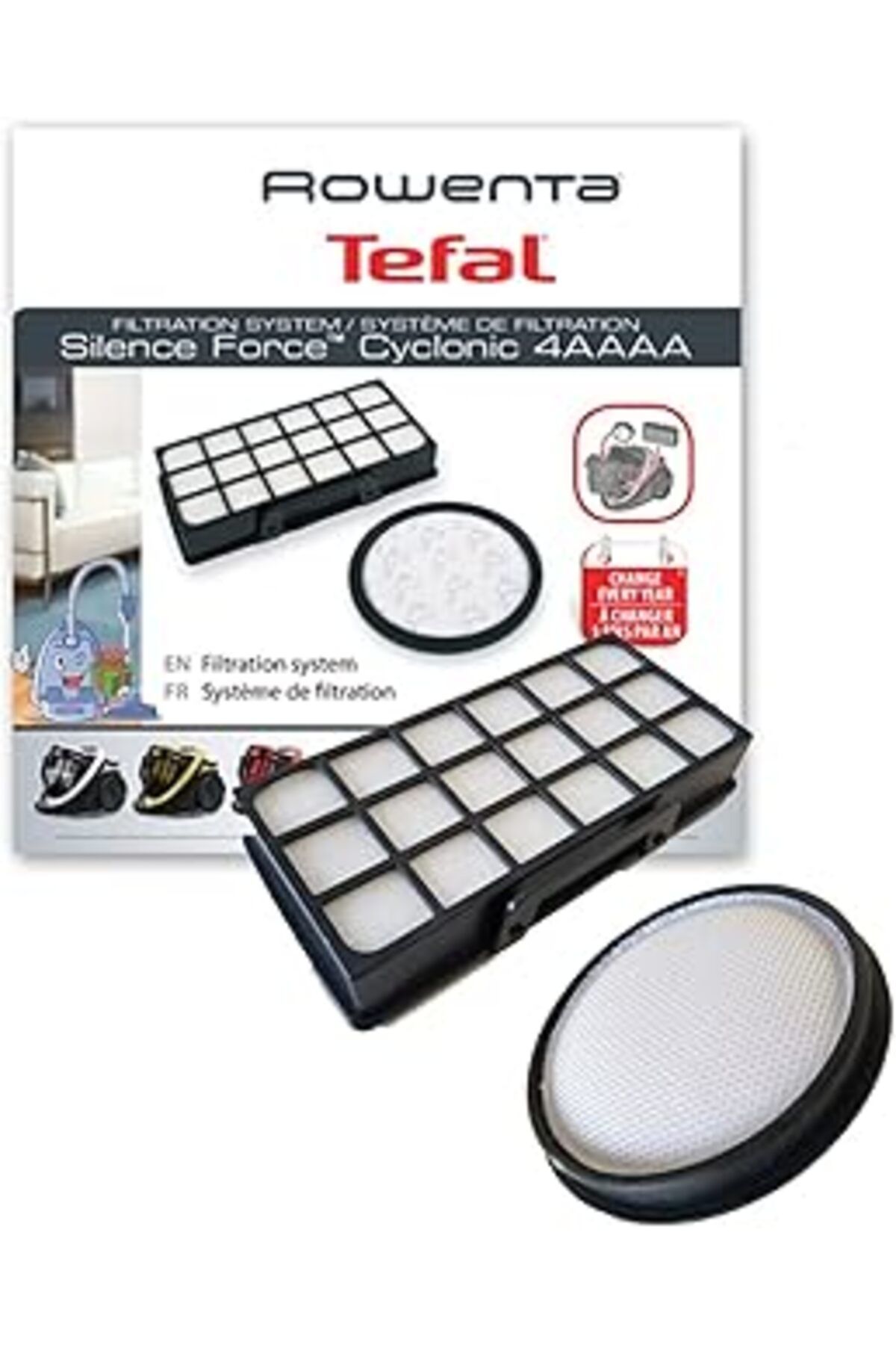 NZM TİCARET Popüler Hepa Filtre Seti Rowenta Ro7663 Ea Silence Force Cyclonic Ile Uyumlu