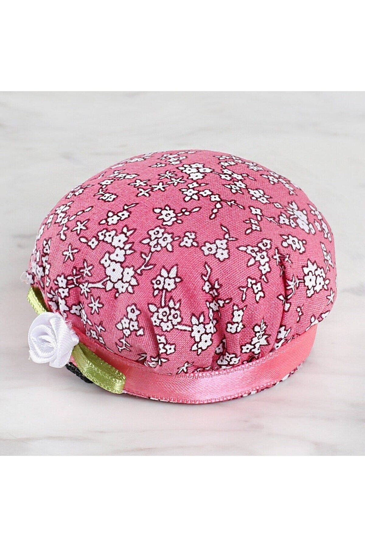 ŞIK AD Kola Takılabilir İğnedenlik koyu pembe çiçek