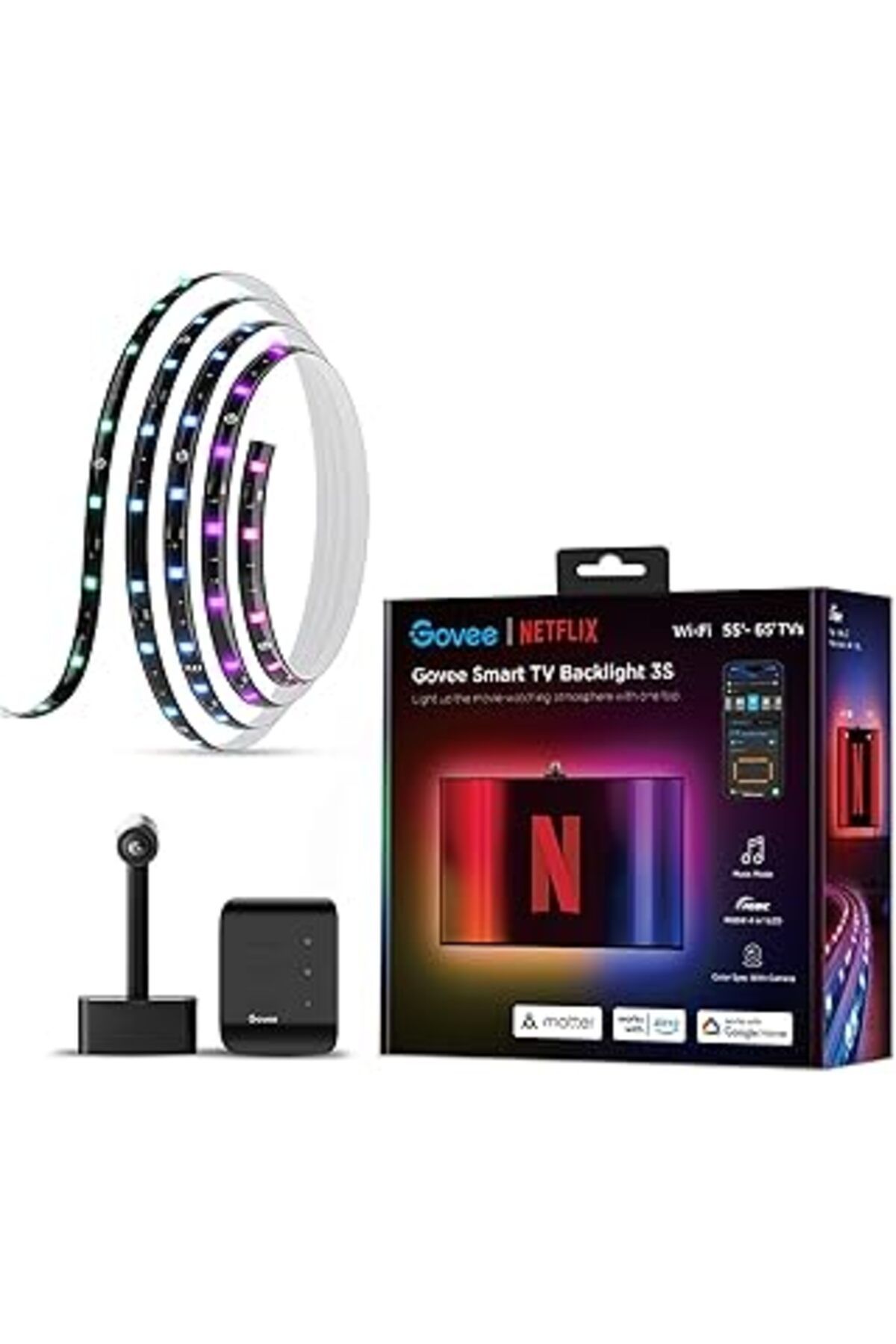 Hepta Collection Govee T1 Tv Arkası Led 55-65 Inc-Netflix