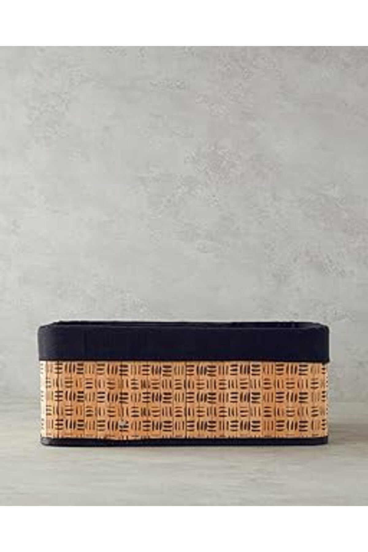 karadağsb English Home Stripy Bambu Sepet Naturel