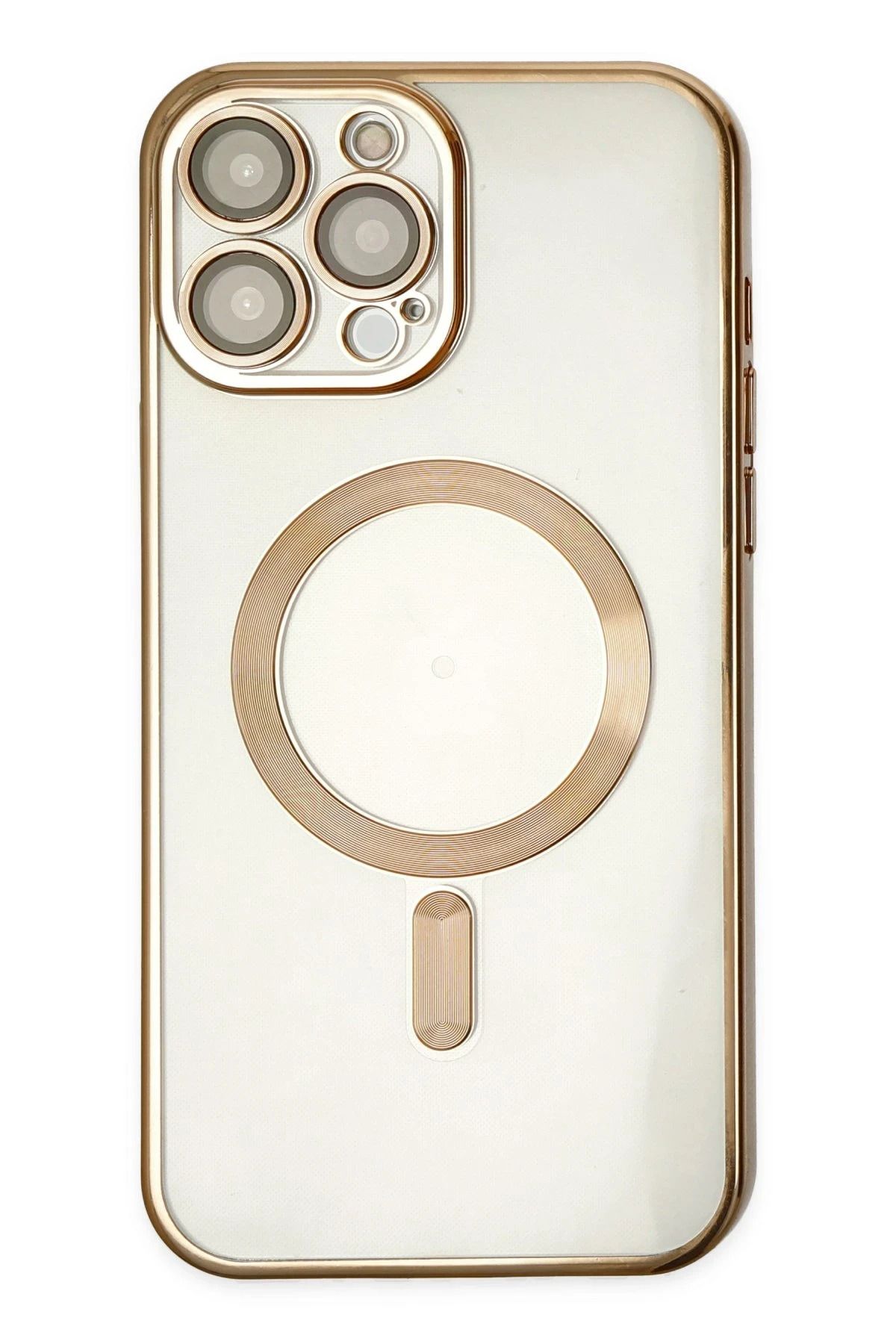 NewFace iPhone 13 Pro Kılıf Kross Magneticsafe Kapak - Gold JOJUA