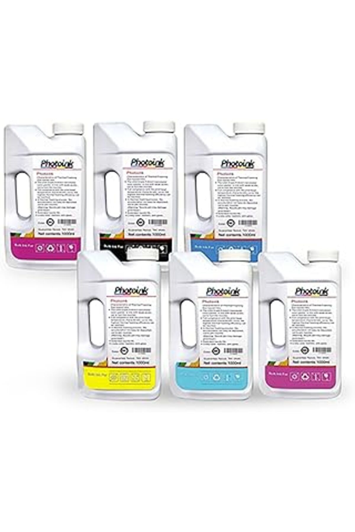 Mu Art 1000 Ml Photoink Mürekkep, Epson Claria Ve L Serisi Yazıcılar Uyumlu 6X1000 Ml Mürekkep Seti (Photo