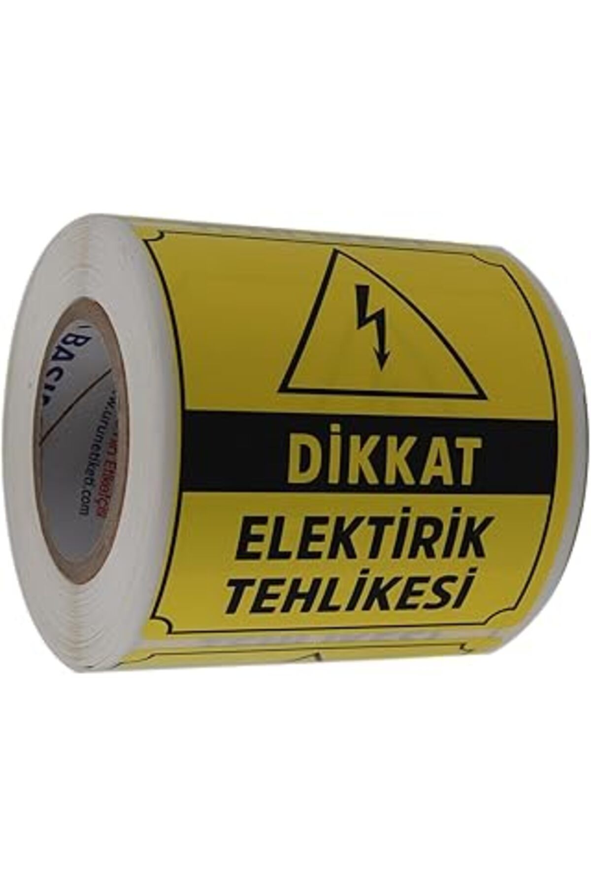 robotrend Hazır Etiketler , Hazır Al Hızlı Al Dikkat Elektirik Tehlikesi Etiketi 70Mm X 80Mm Ruloda 250 Adet
