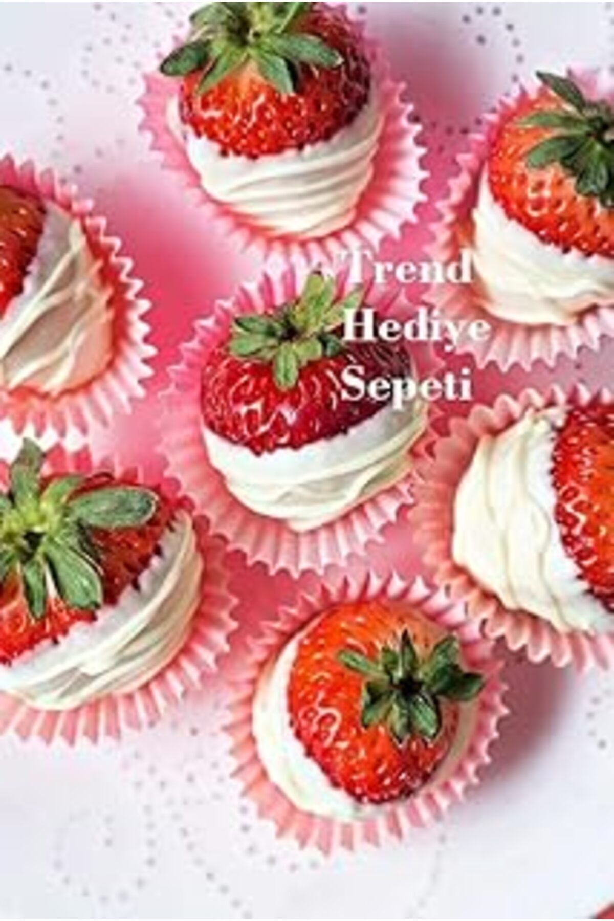 Pazarcan Trend Hediye Sepeti Takribi 200 Adet Küçük Boy Pembe Truff Çikolata Kağıdı, Muffin Kek Kalıbı, Loku