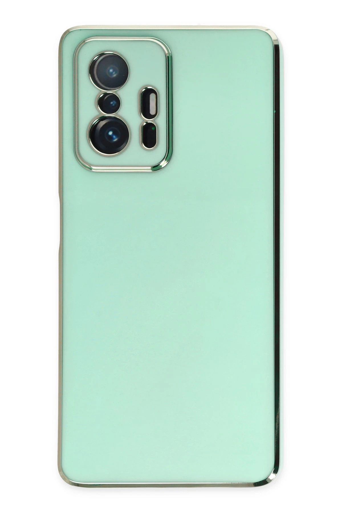 NewFace Xiaomi Mi 11T Pro Kılıf Volet Silikon - Açık Yeşil HNZRN