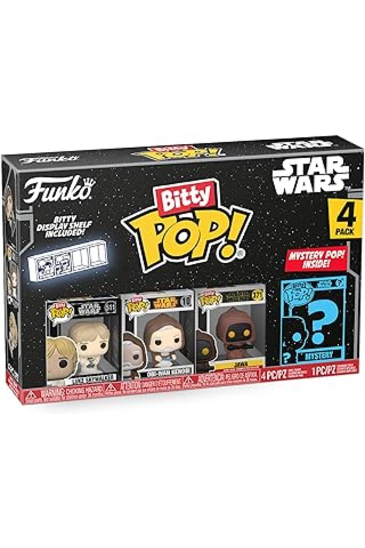 Pazarcan Funko Bitty Pop Figür Star Wars - Luke Skywalker 4Pk