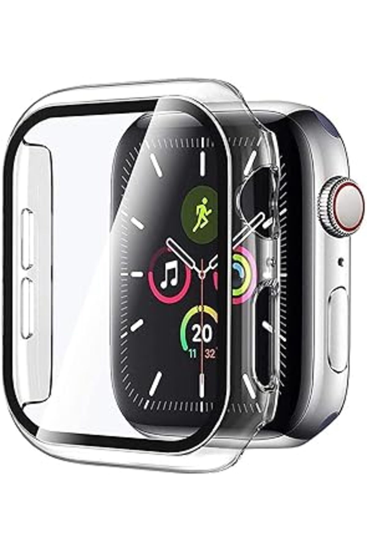karadağsb Microsonic Apple Watch Se 44Mm Için Kılıf Clear Premium Slim Watchband Şeffaf [Watch Se 44Mm Ile Uy