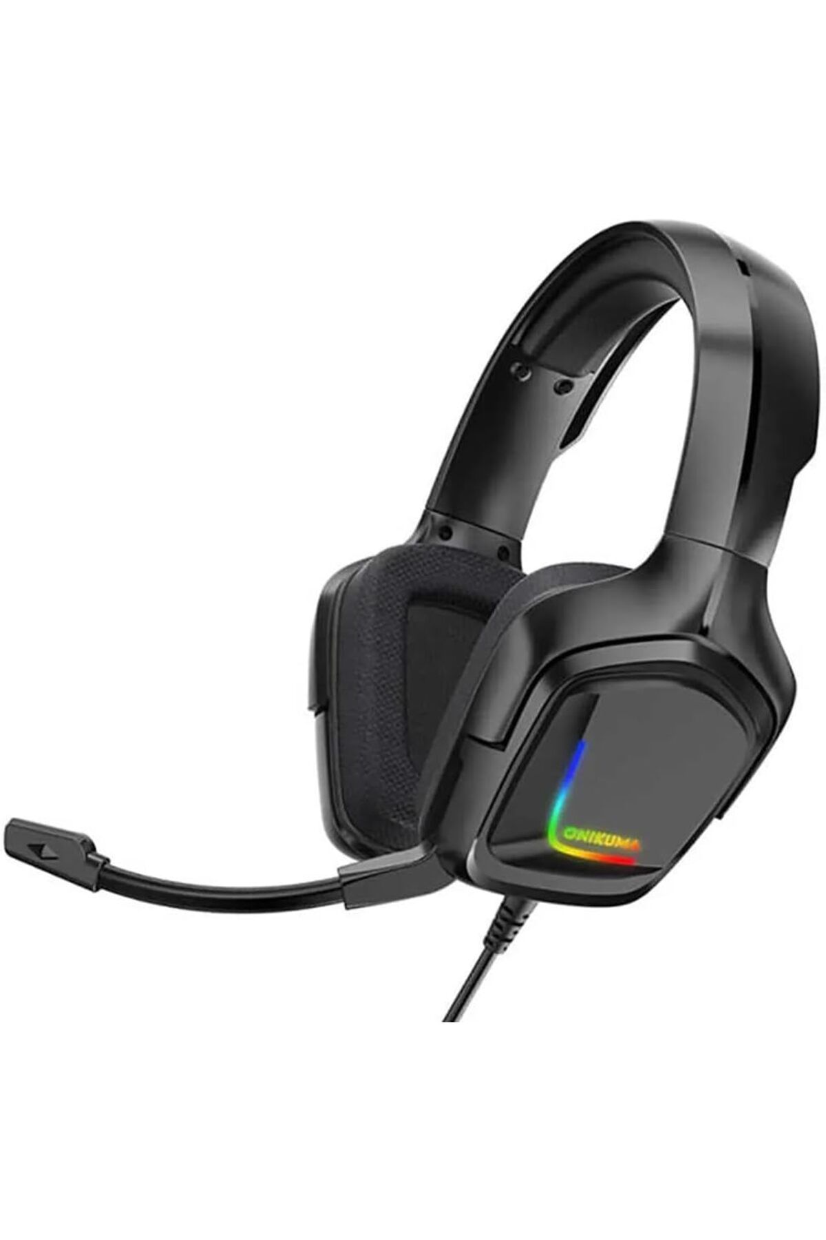 STOREMAX nffashopm Profesyonel Oyuncu Kulaklığı RGB Gaming Headphone 3.5mm, Gamer Işıklı Kulaklık, Oni