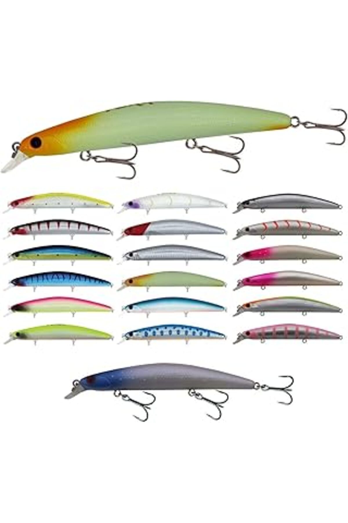Hepta Collection Tora, Minnow, Suni Yem, Çok Renkli