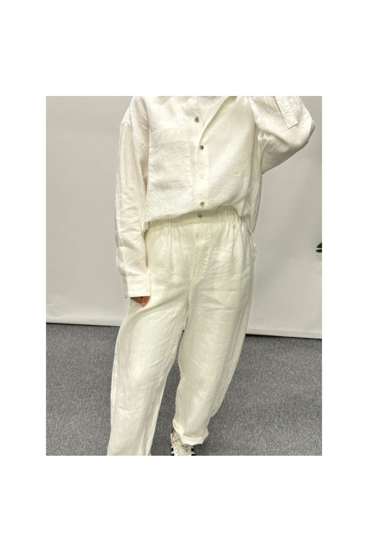 yeap collection Oversıze Keten Pantolon