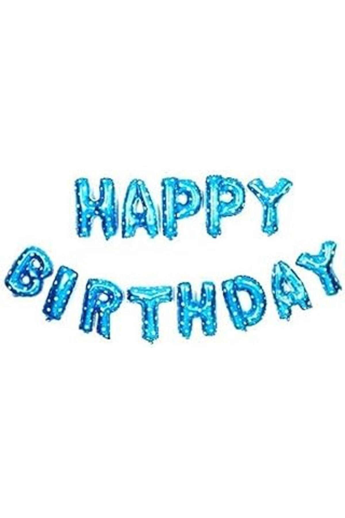 karadağsb Happy Birthday Mavi Yıldızlı Folyo Balon 40 Cm Dop15277155Igo