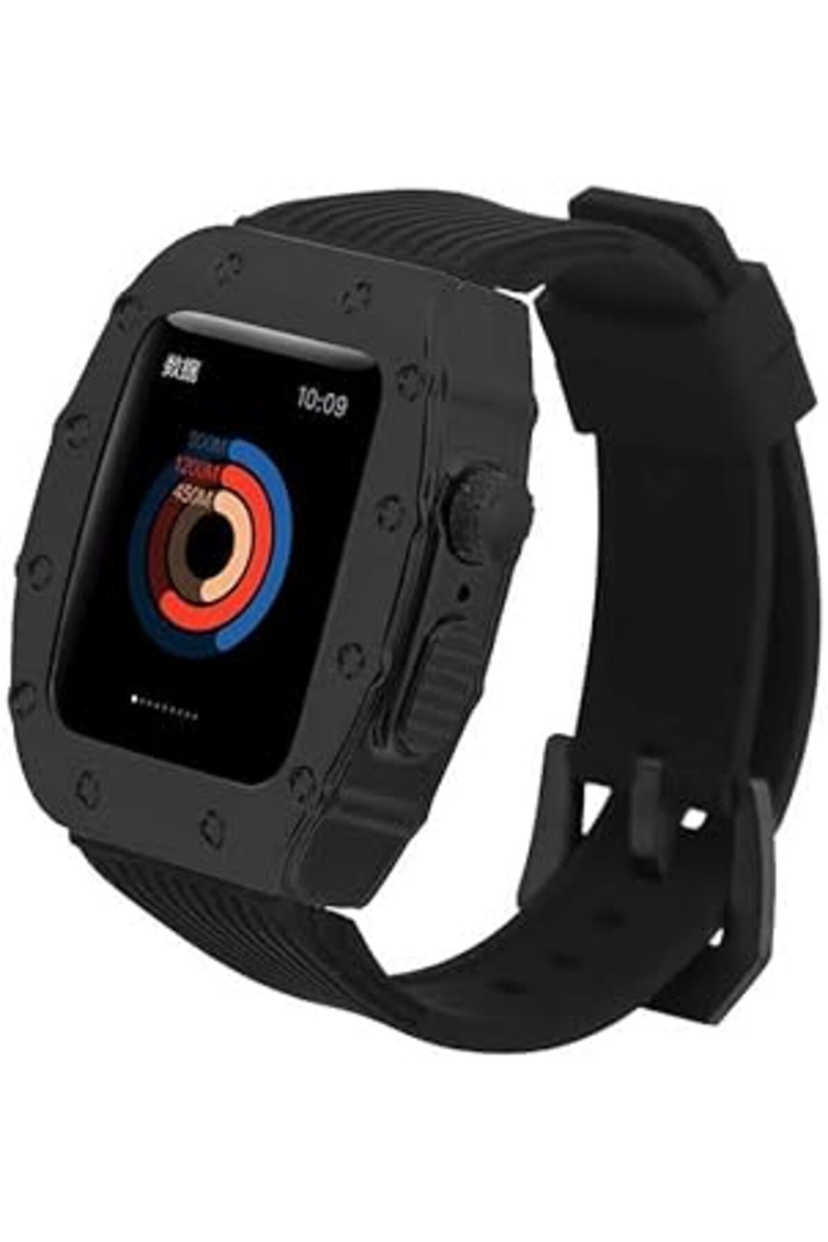 NZM TİCARET Zore Apple İle Uyumlu Watch 44Mm Krd-65 Kordon Siyah