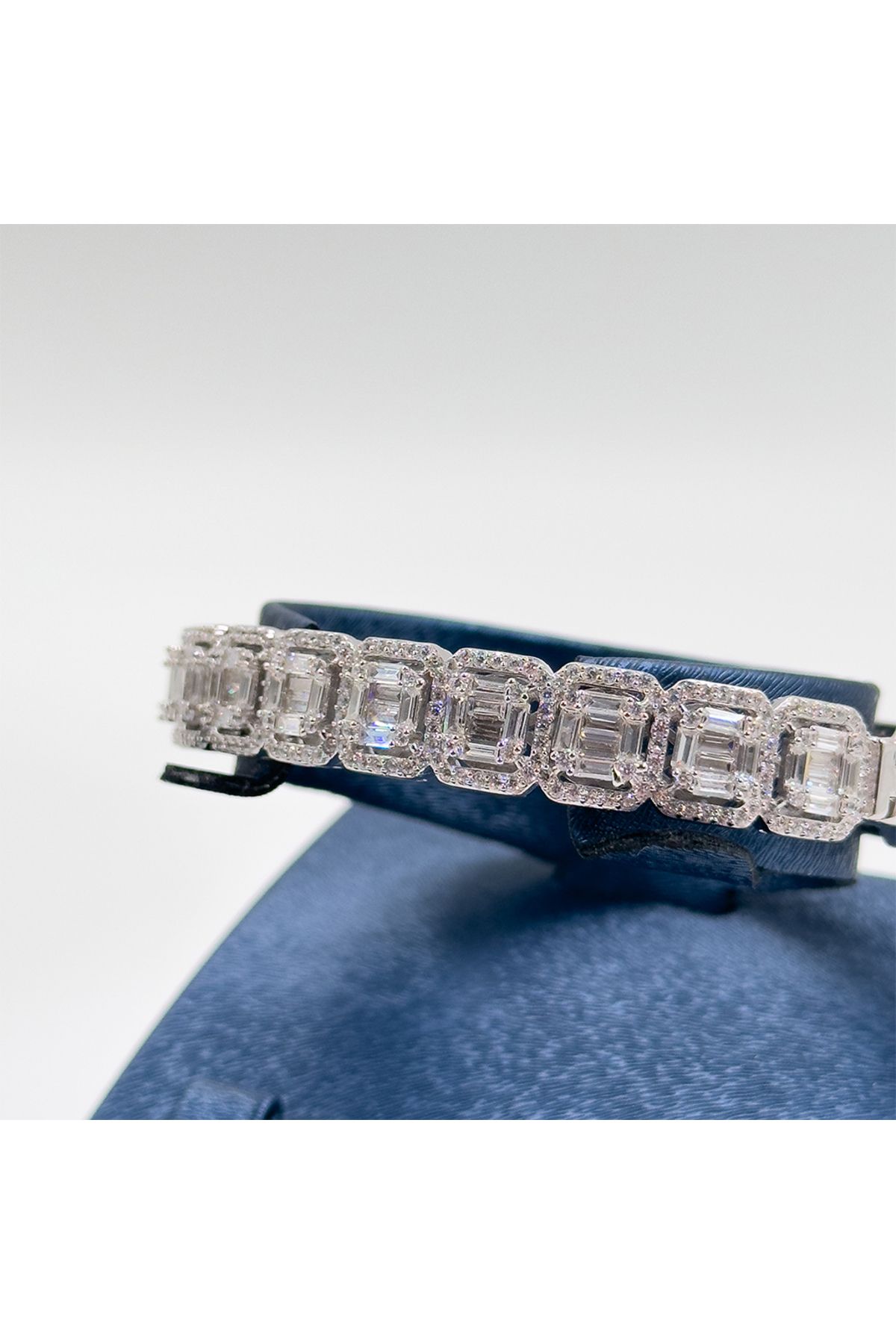 Livora Jewelry Pırlanta Montür Baget Kelepçe 925 Ayar Gümüş Bileklik