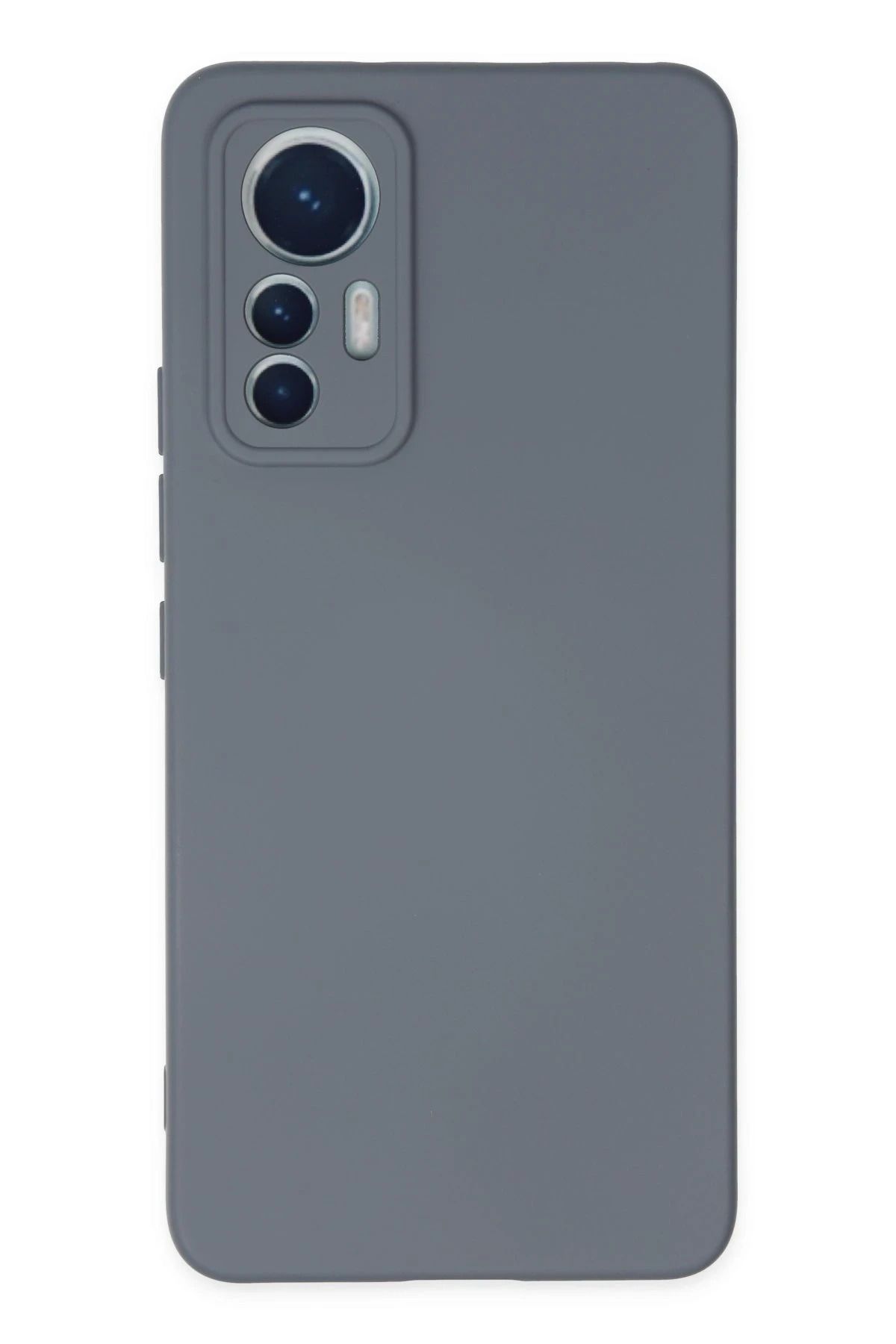 NewFace Xiaomi Mi 12 Lite Kılıf Nano içi Kadife Silikon - Gri JOJUA