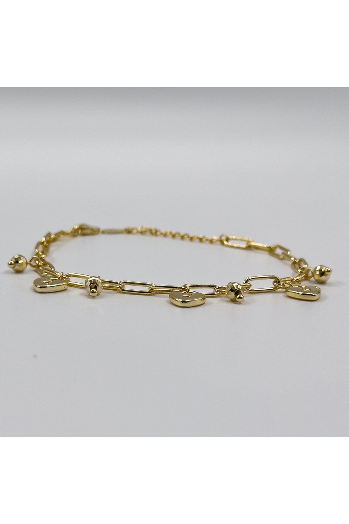 Livora Jewelry Gold Renk Spor 925 Ayar Gümüş Bileklik
