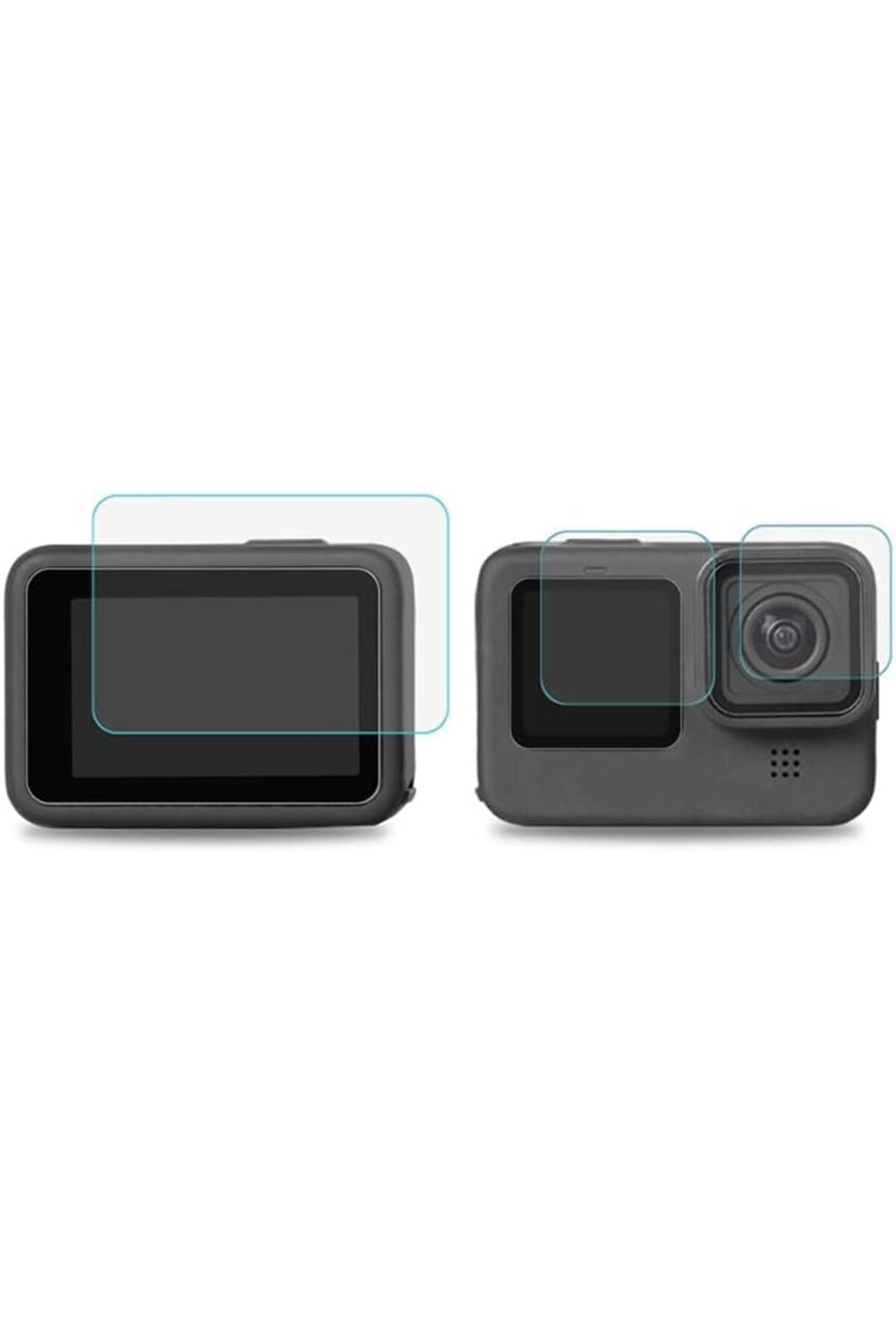 STOREMAX nffashopm Hero 9 Temperli Cam Ekran Koruyucu, GoPro Hero 9, 10, 11, 12 Black ile Uyumlu storestarx 1