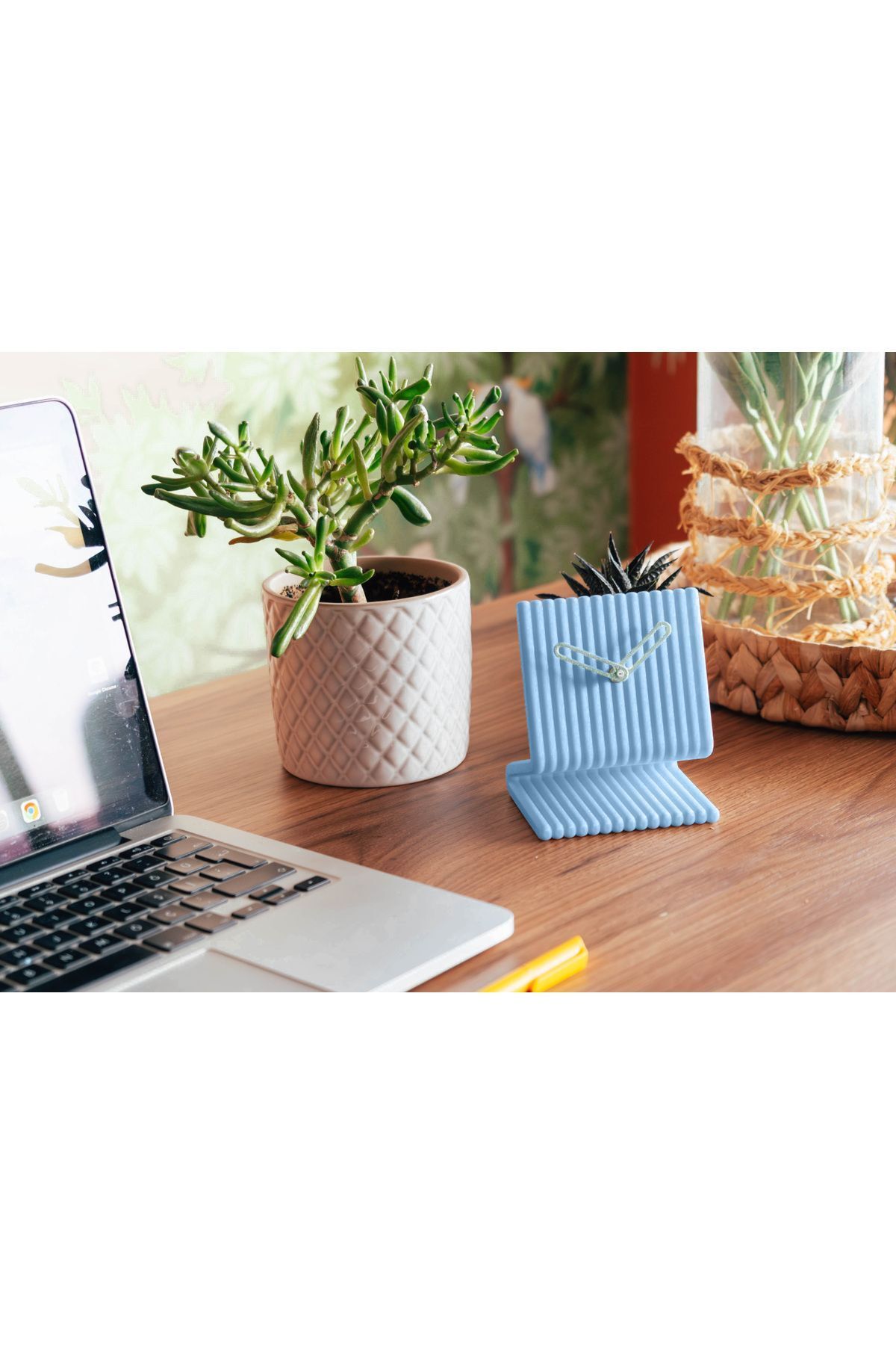 arslart Minimal Tasarımlı Masa Saati, Modern Dekoratif Saat, ofis saati, yatak yanı saati