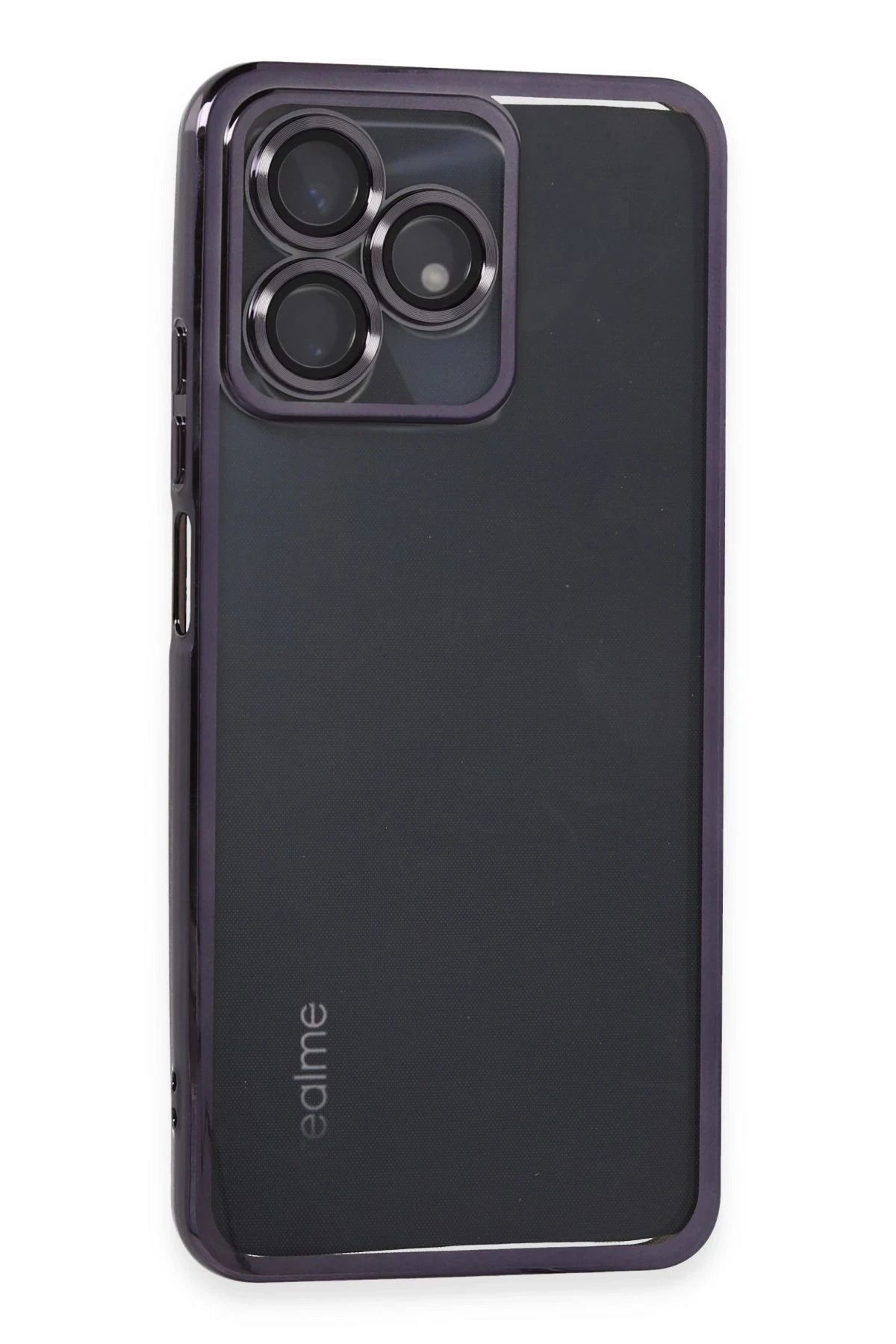 NewFace Realme C53 Kılıf Lensli Silikon - Mor JOJUA