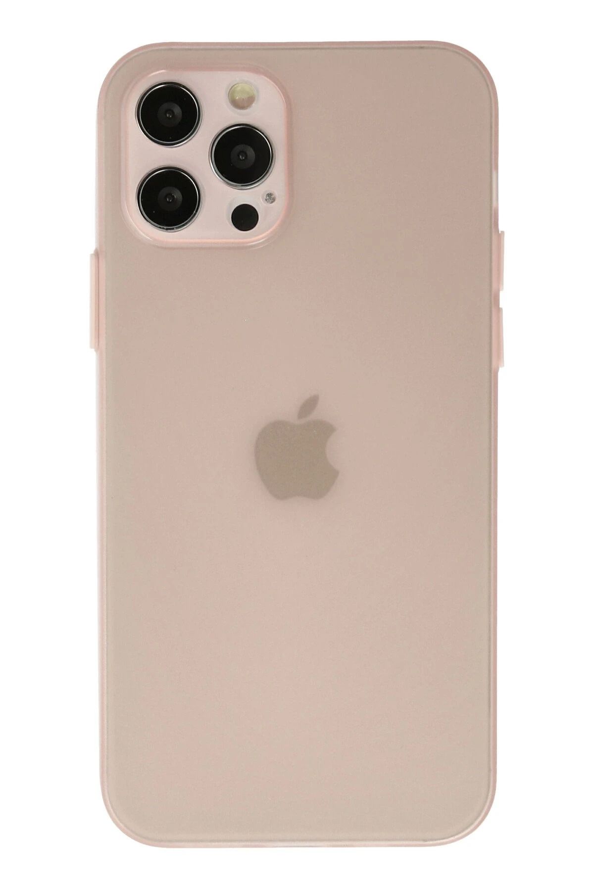 NewFace İphone 12 Pro Max Kılıf Silikon - Pembe Flkry