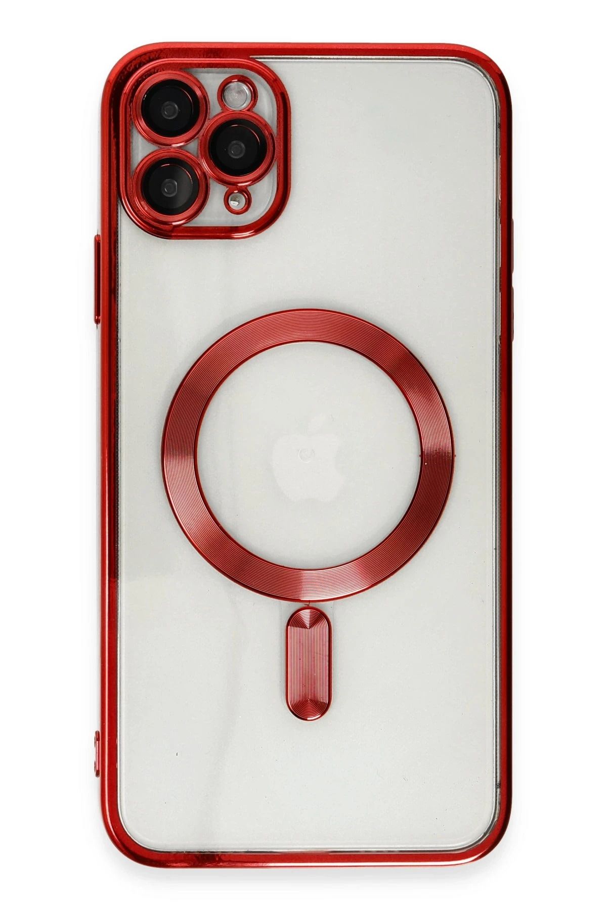 NewFace iPhone 11 Pro Max Kılıf Kross Magneticsafe Kapak - Kırmızı HNZRN