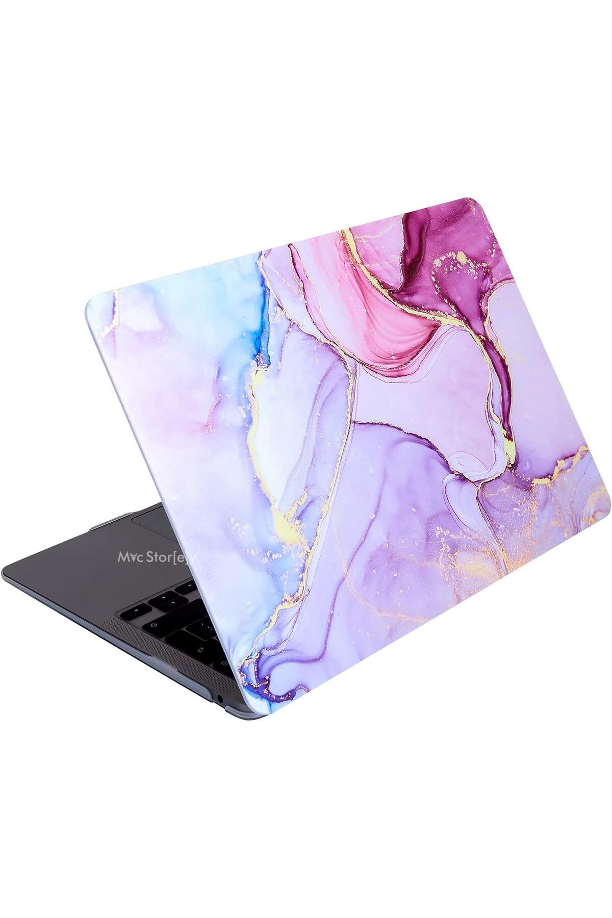 STOREMAX nffashopm Macbook Air M1 Kılıf 13 inç Marble15NL (TouchID'li M1 Air) A2337 A2179 A1932 ile Uyumlu