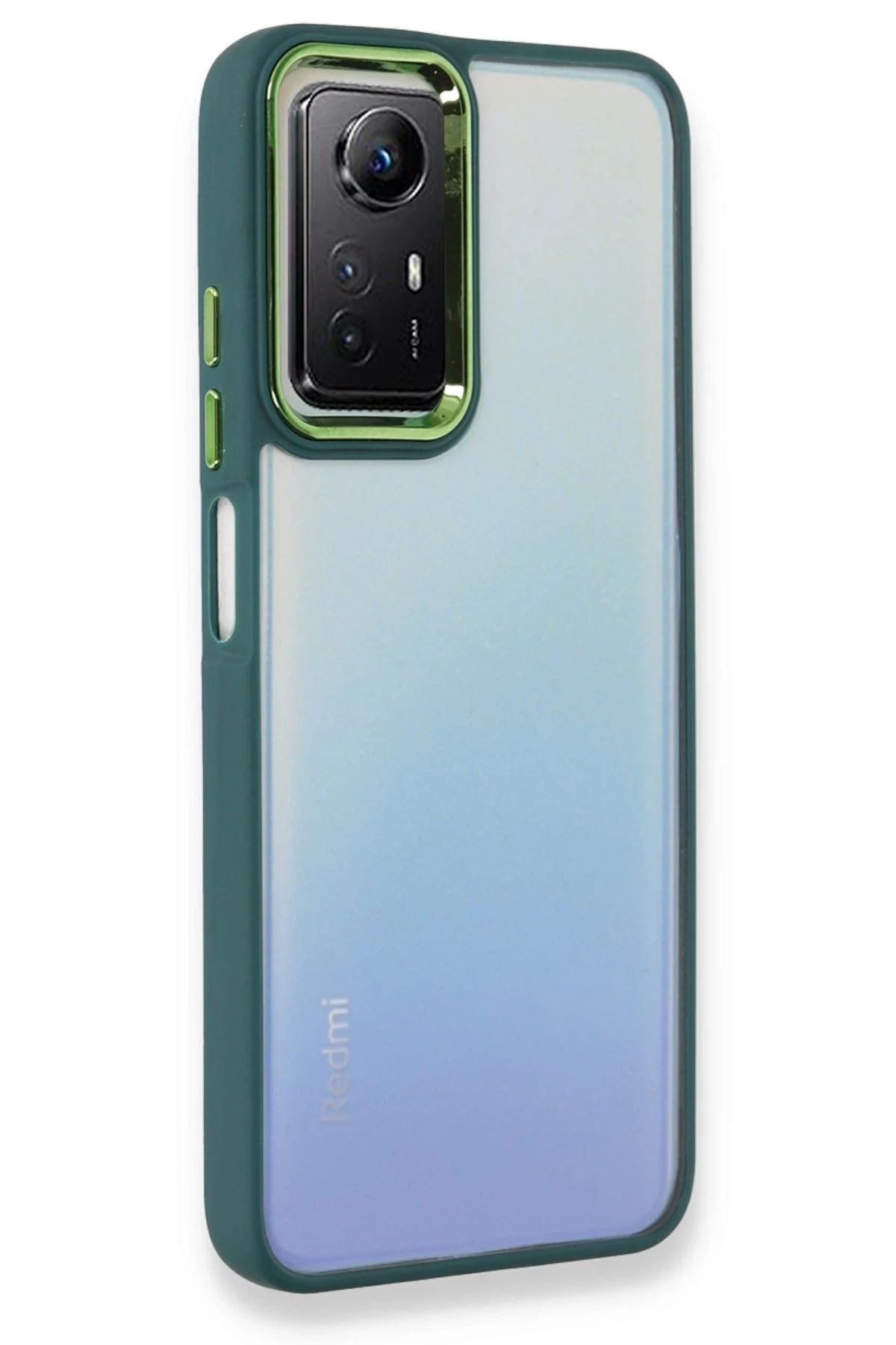 NewFace Xiaomi Redmi Note 12S Kılıf Dora Kapak - Haki Yeşil YNSMR