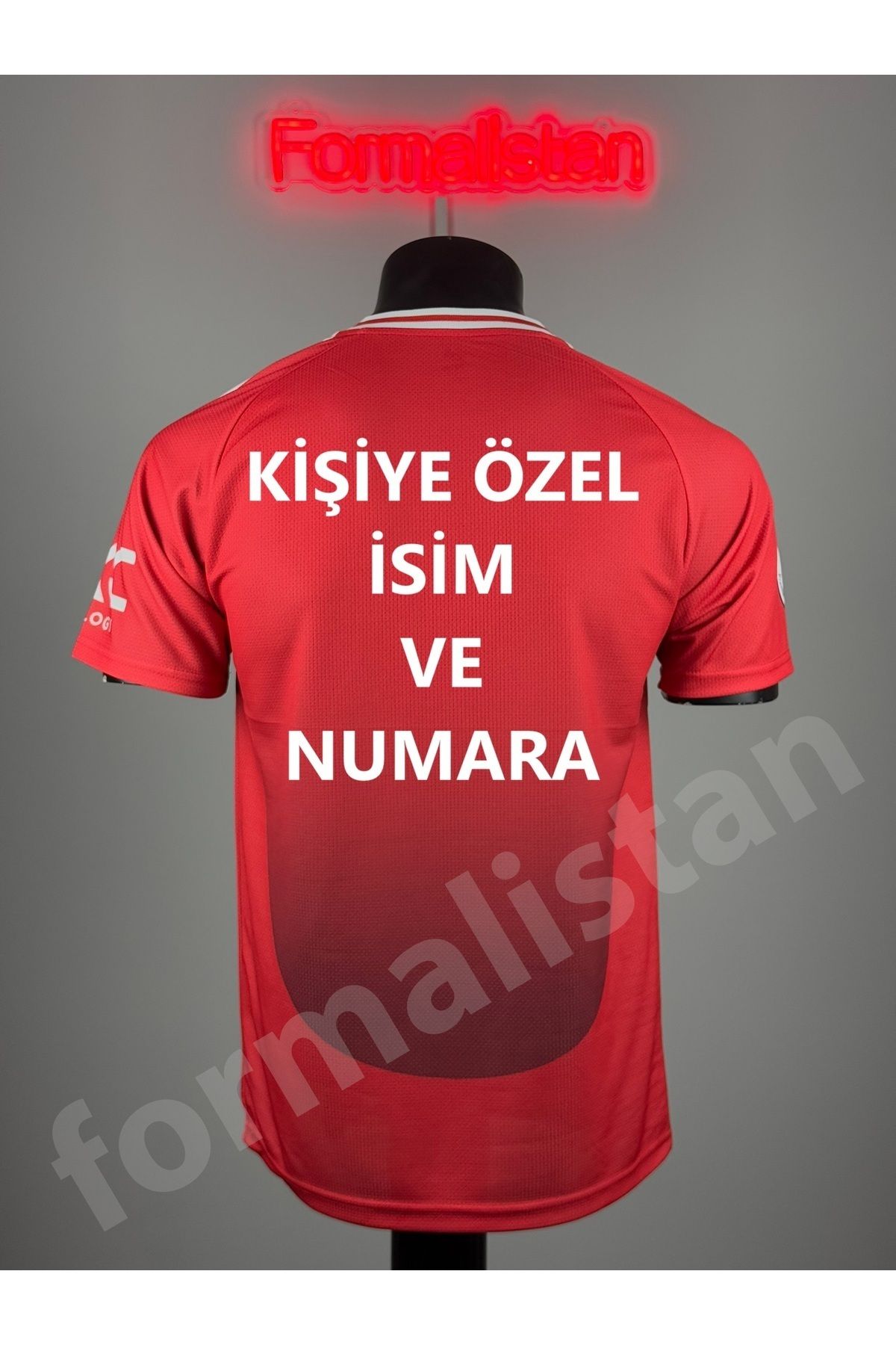 Quaxram Kişiye Özel İsim Ve Numara Baskılı Mânchêster Unıted Takım Futbol Forması - Kırmızı