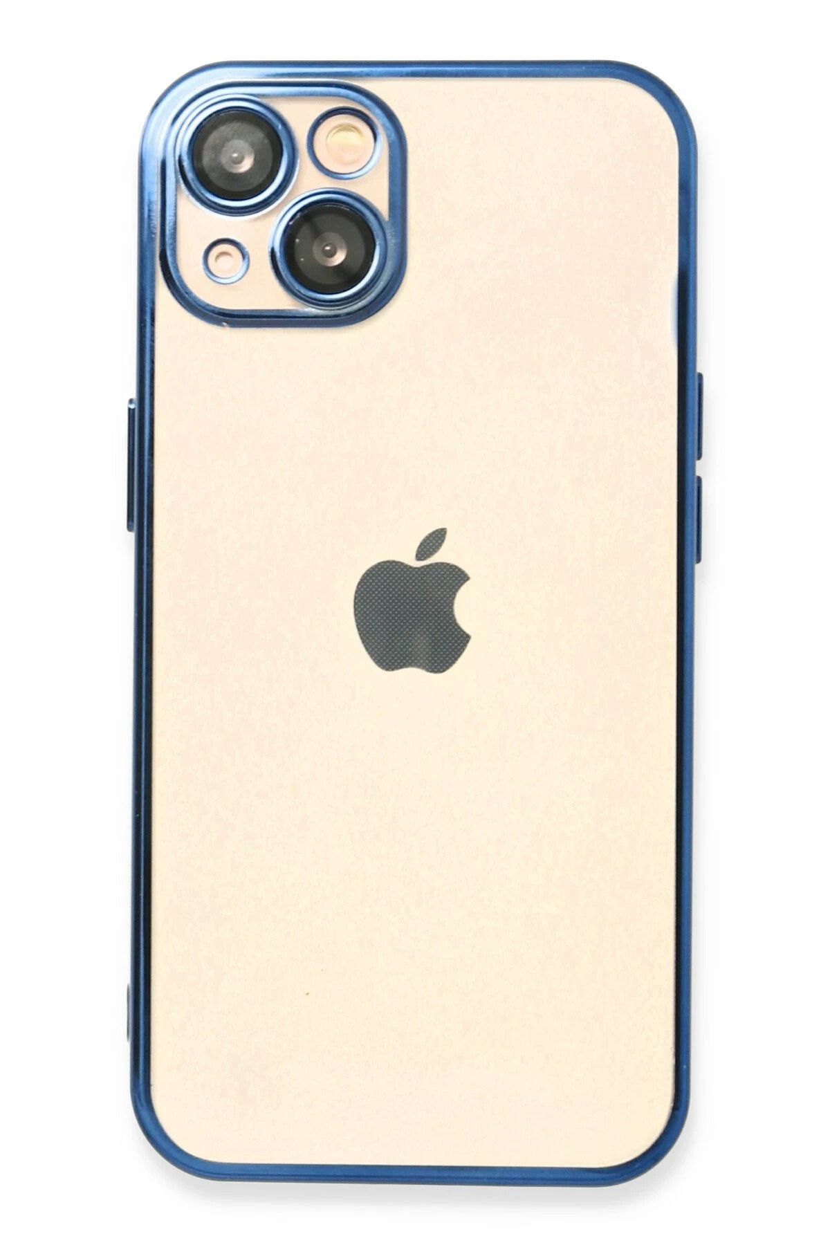 NewFace iPhone 14 Plus Kılıf Lensli Silikon - Açık Mavi FERRG