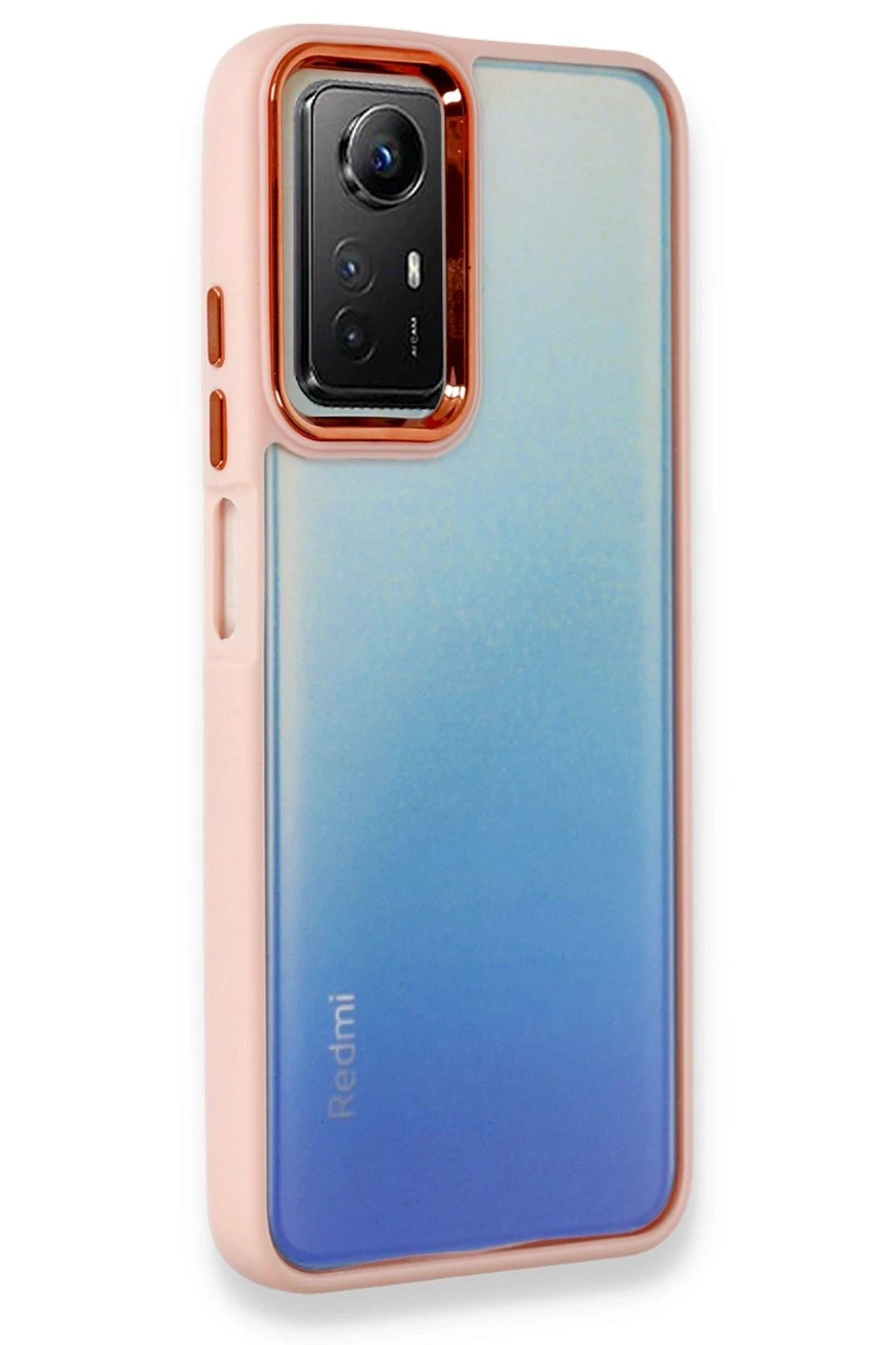NewFace Xiaomi Redmi Note 12S Kılıf Dora Kapak - Pudra NRMSA