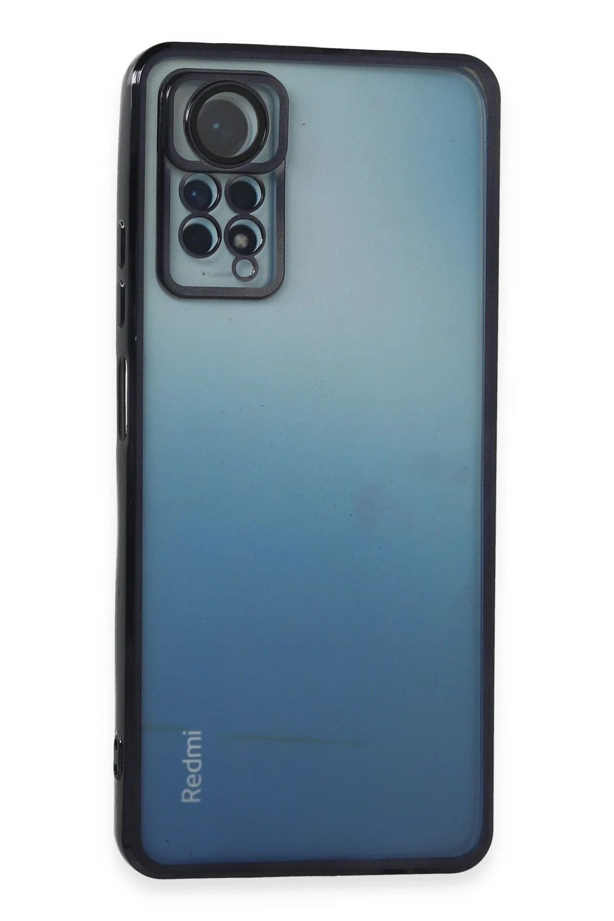 NewFace Xiaomi Redmi Note 12 Pro 4G Kılıf Lensli Silikon - Siyah JOJUA