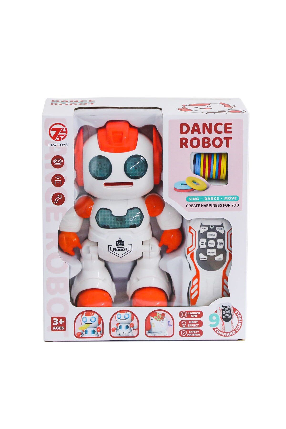 CAN OYUNCAK 606-30 Kumandalı Disk Atan Robot -Can Oyuncak