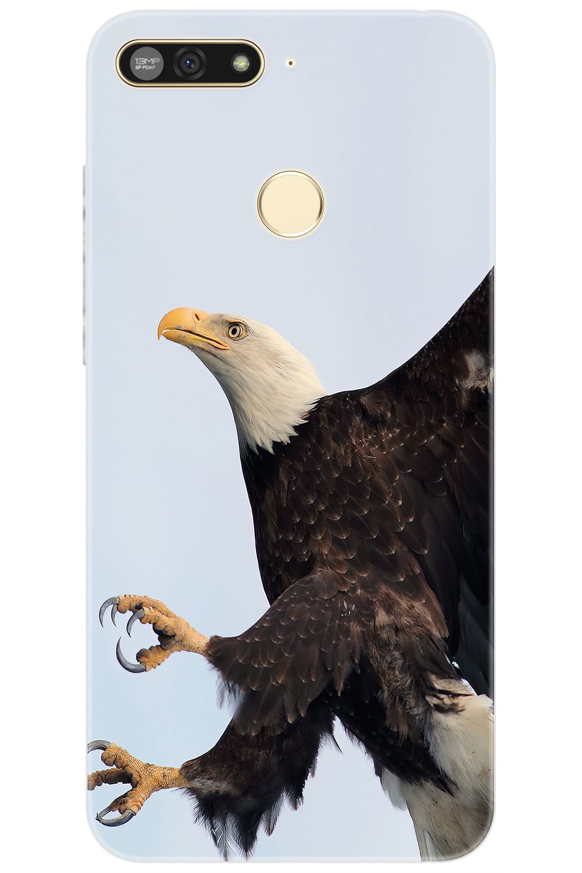 Ceppare Honor 7A (AUM-L29) Uyumlu Kılıf Desen Baskılı Silikon Kartal STK:189 CP-VZyHLrD
