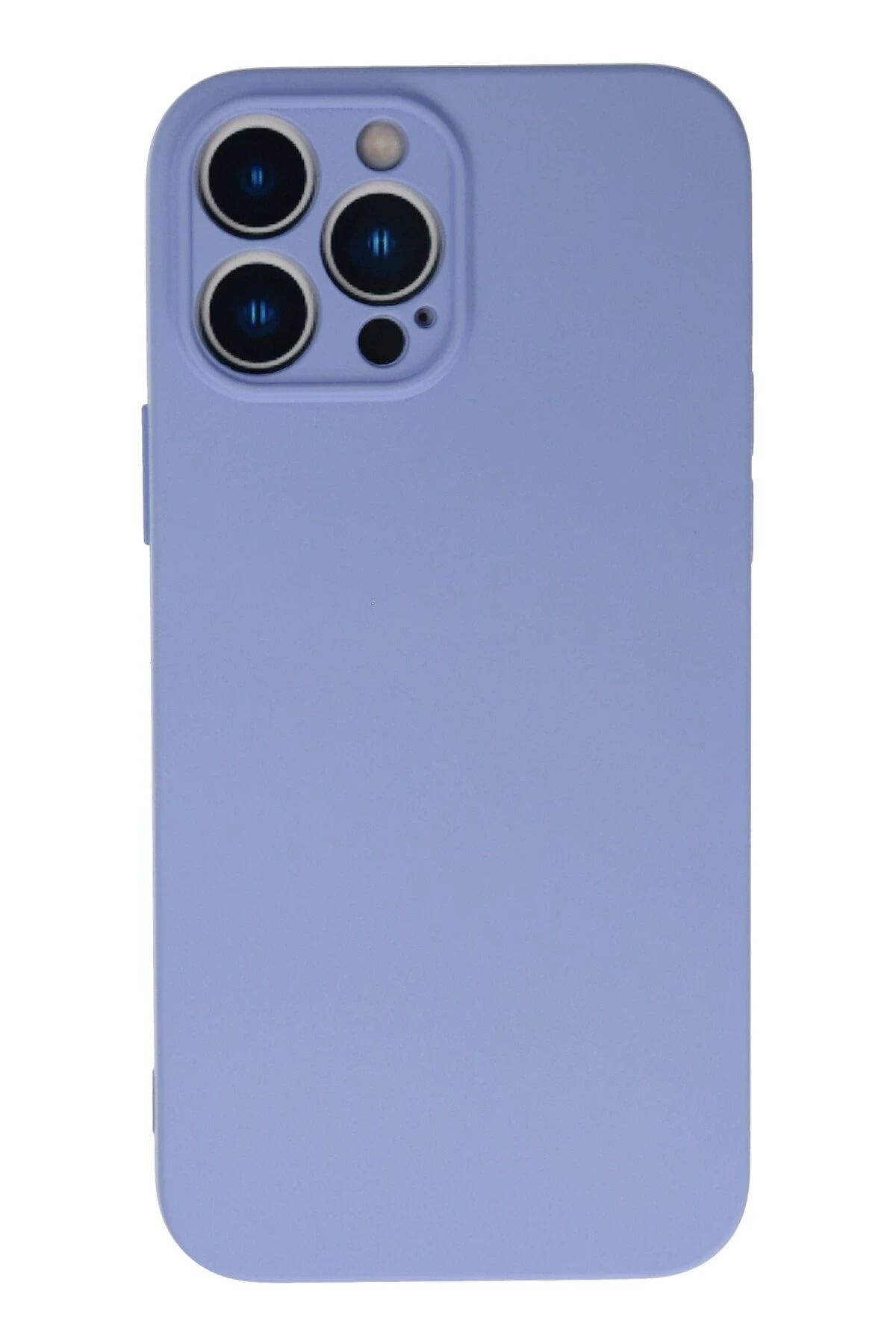 NewFace iPhone 13 Pro Uyumlu Kılıf Nano içi Kadife Silikon - Lila FERRG