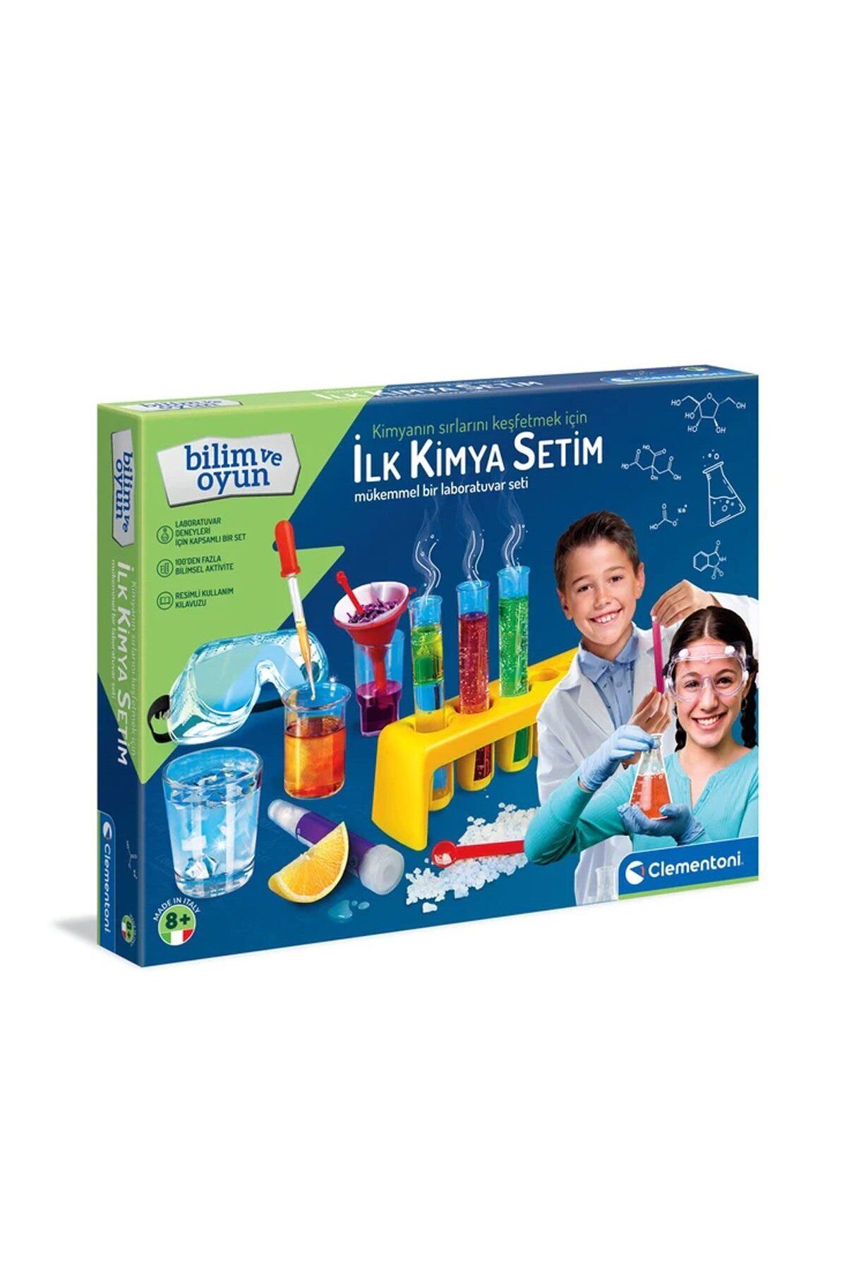Clementoni Çocuk 64228 İlk Kimya Setim - Bilim ve Oyun +8 yaş