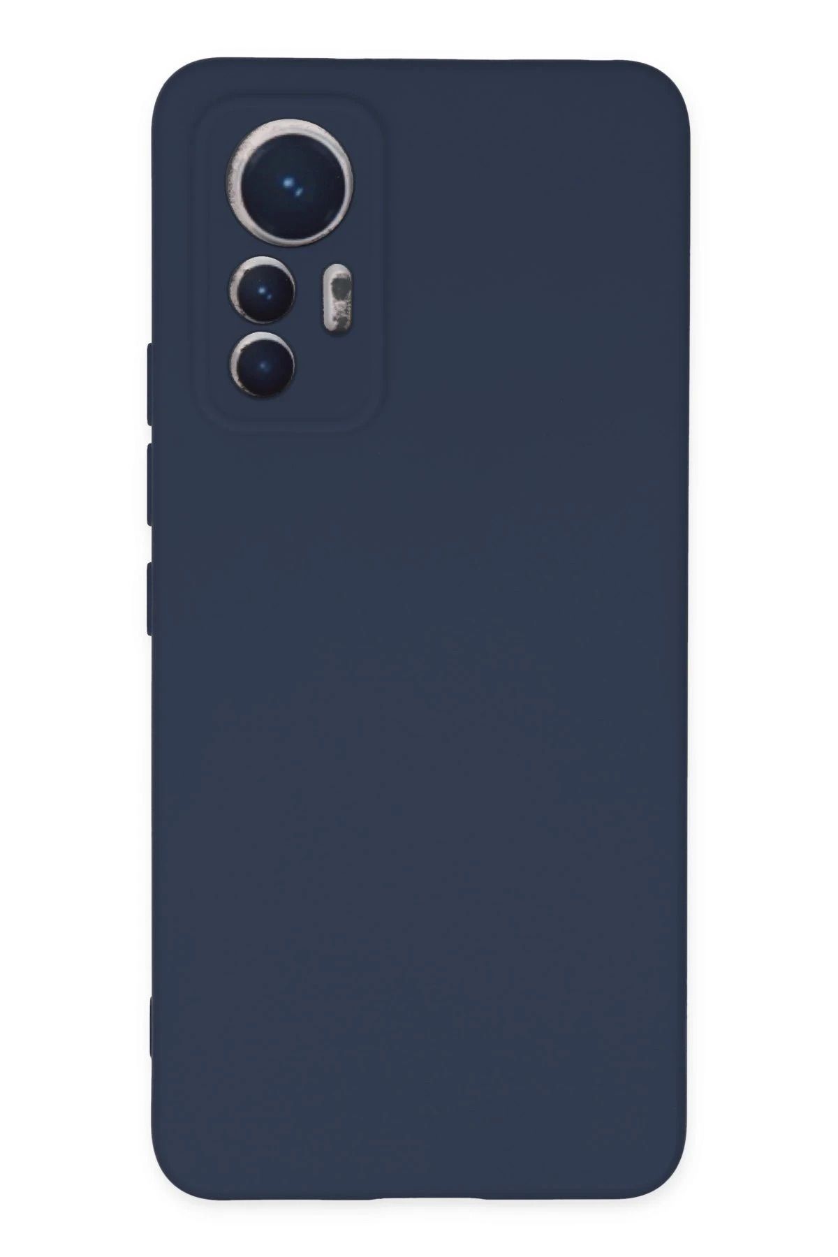 NewFace Xiaomi Mi 12 Lite Kılıf Nano içi Kadife Silikon - Lacivert JOJUA