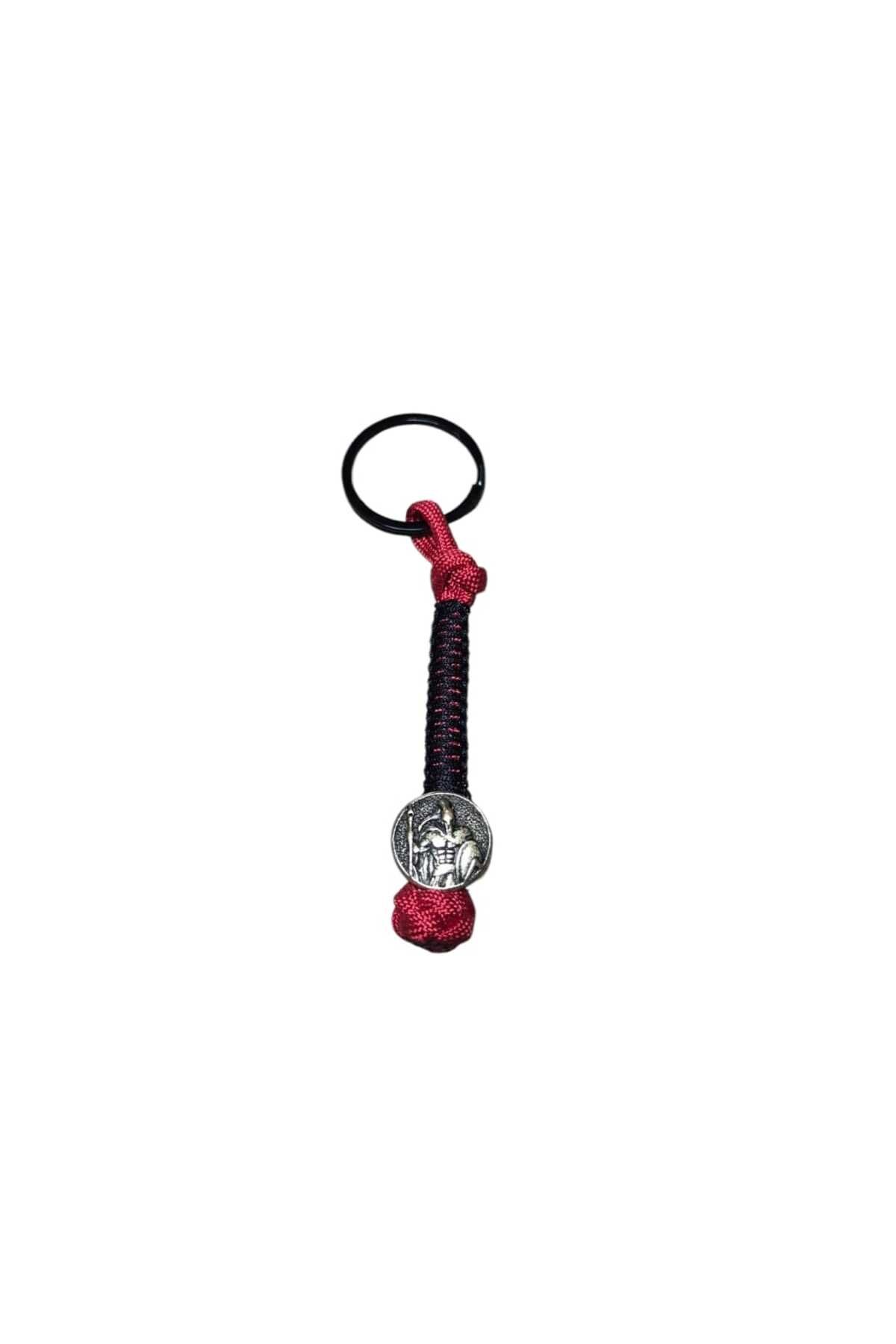moonparacord Paracord Spartan Savaşçı Anahtarlık