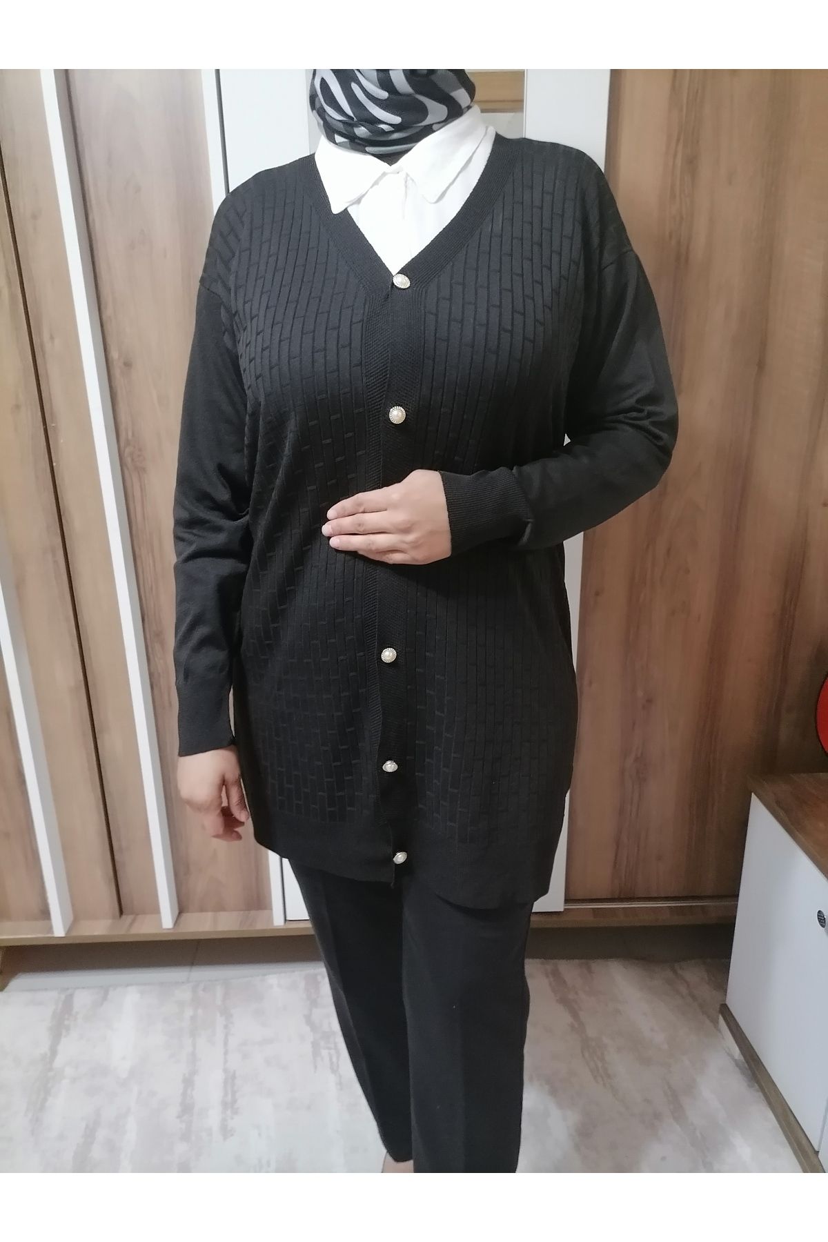 Jose Clothing İnce Tesettür Triko Ceket Yelek