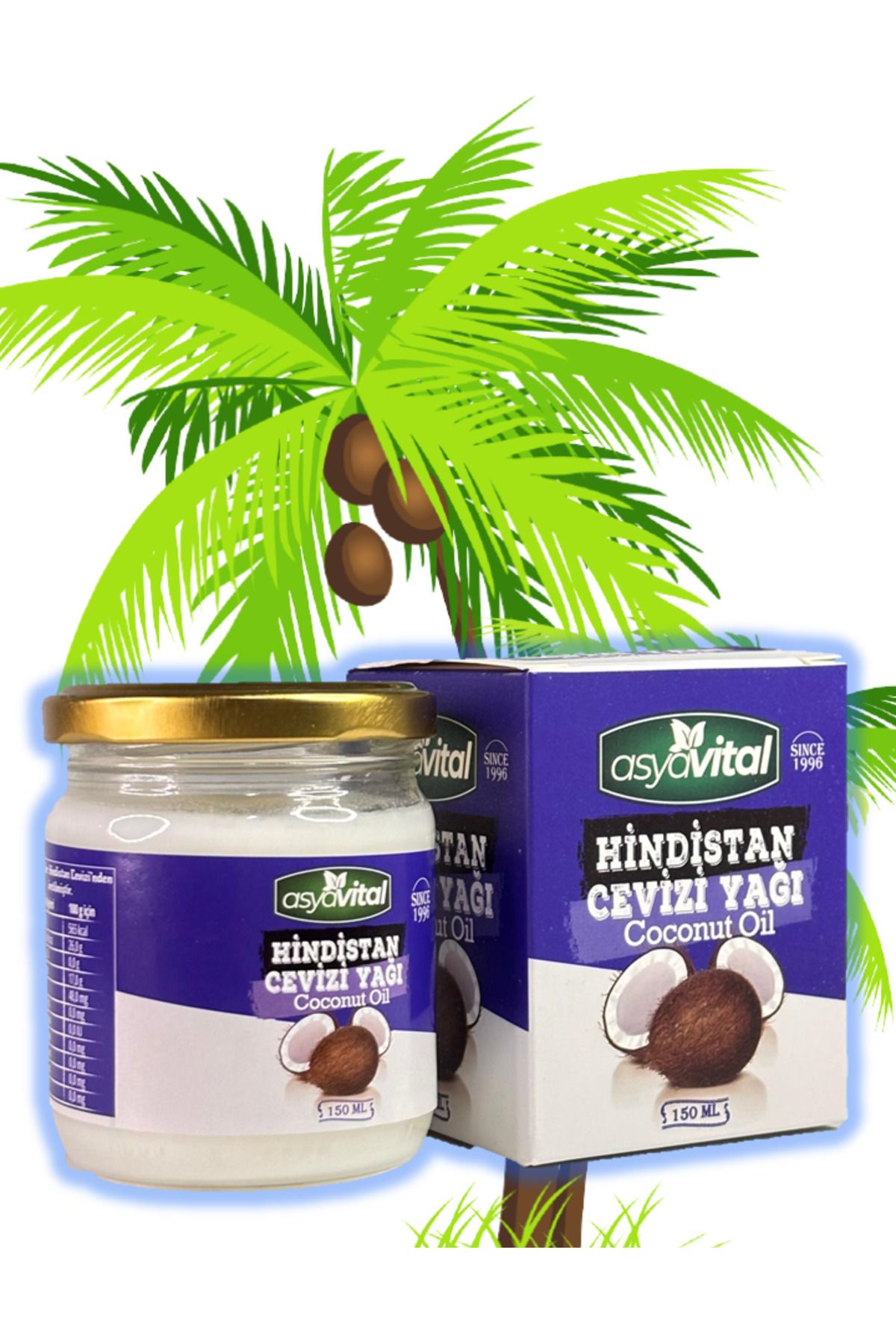 asyavital HİNDİSTAN CEVİZİ YAĞI 150 ML