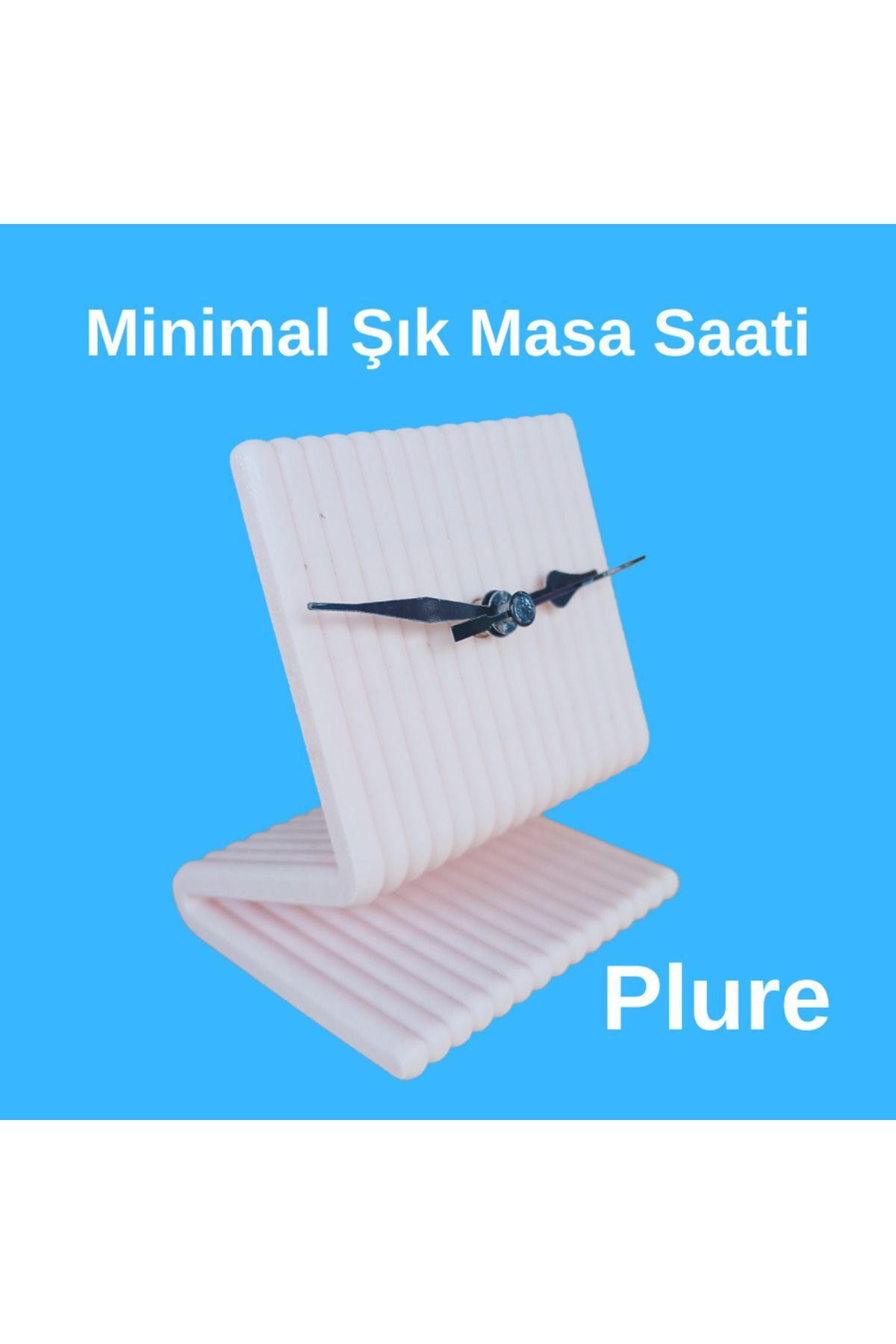 plure Minimalistik Şık Masa Saati