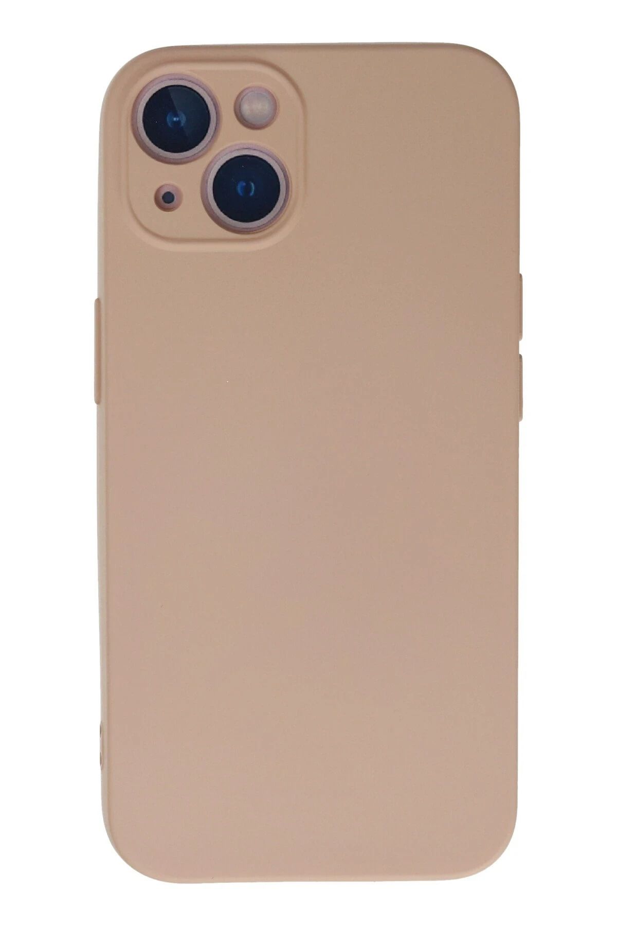 NewFace iPhone 13 Mini Kılıf Nano içi Kadife Silikon - Pudra JOJUA