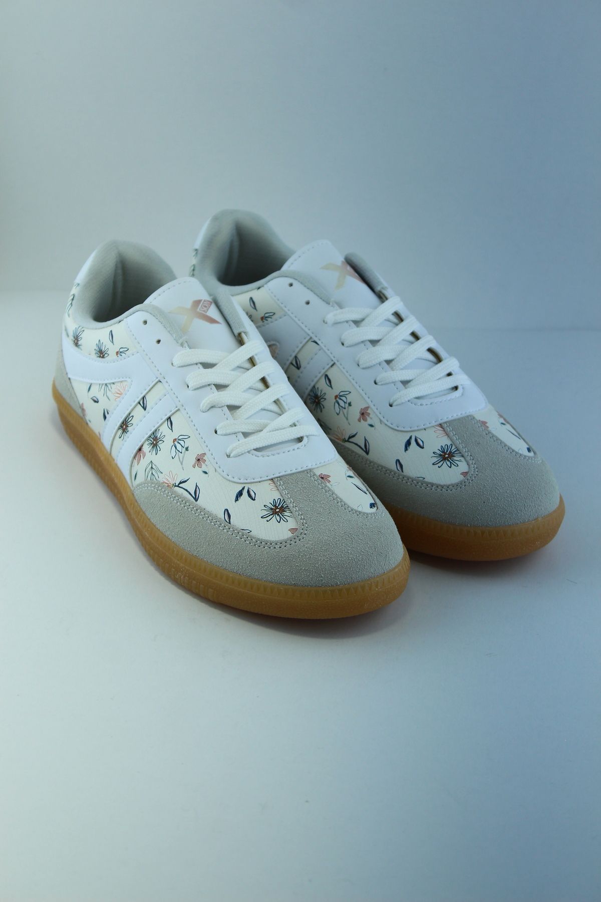 xson Dijital Baskı Boho Çiçek Desen Kadın Sneaker Kadın Ayakkabı