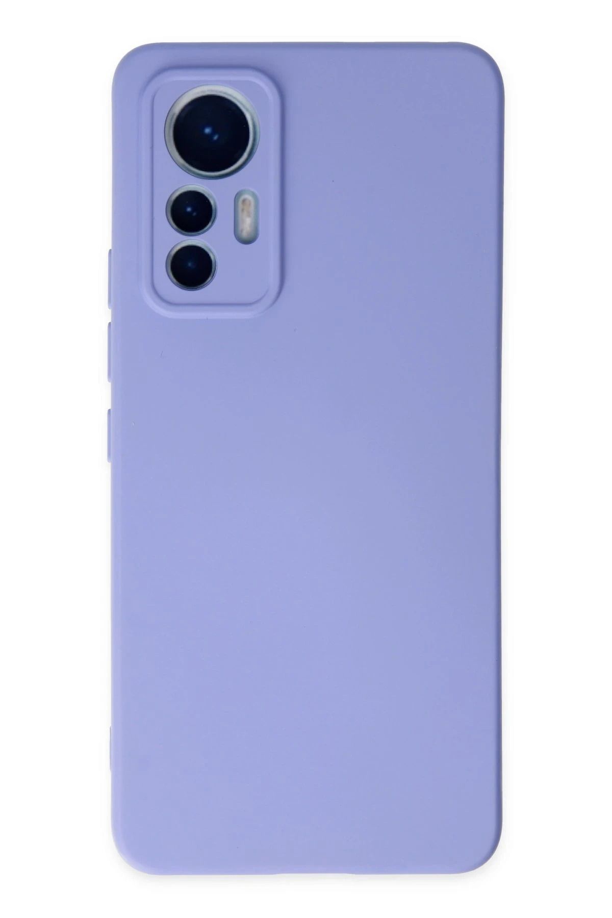 NewFace Xiaomi Mi 12 Lite Kılıf Nano içi Kadife Silikon - Lila JOJUA