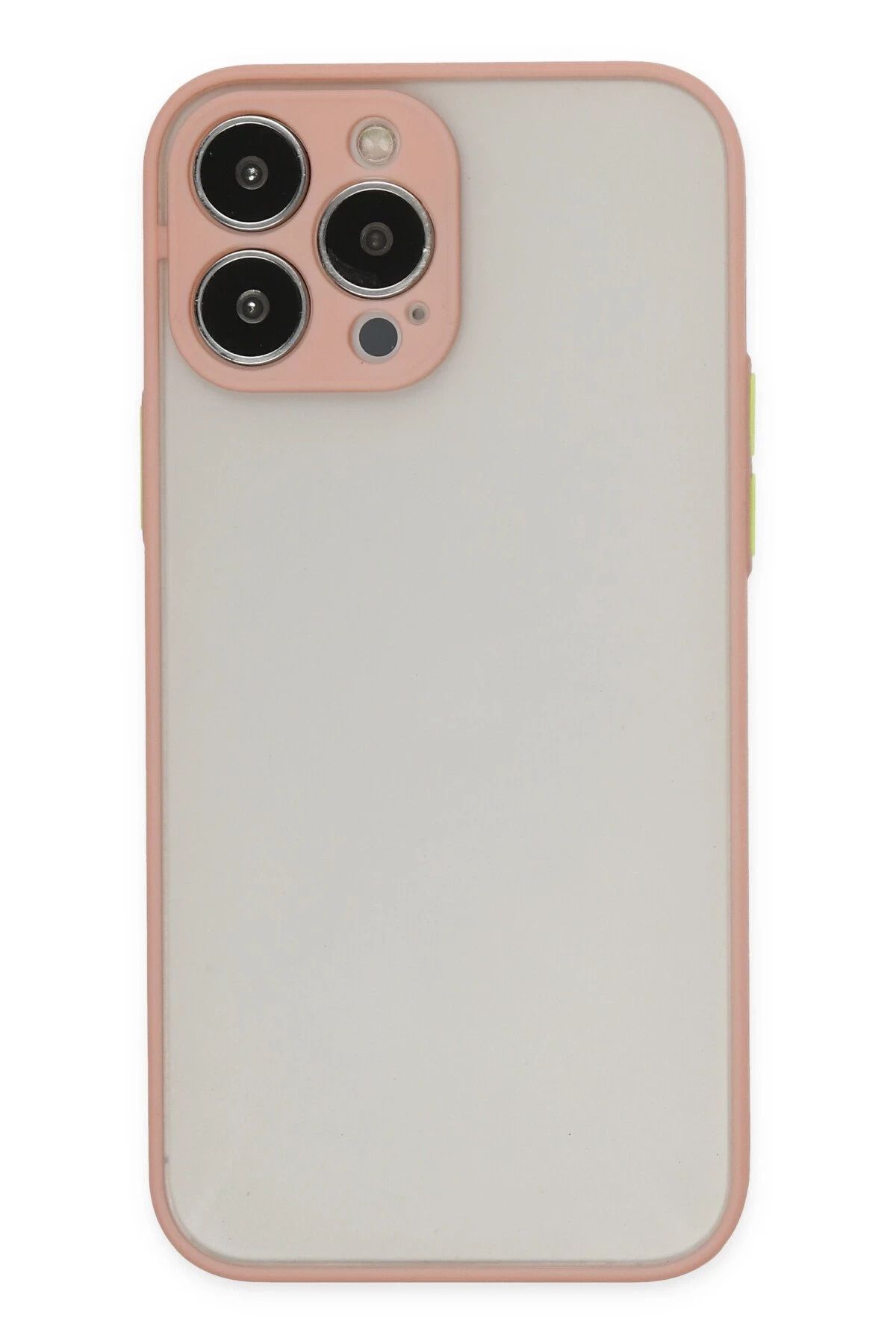 NewFace iPhone 14 Pro Kılıf Montreal Silikon Kapak - Pembe BSTMY