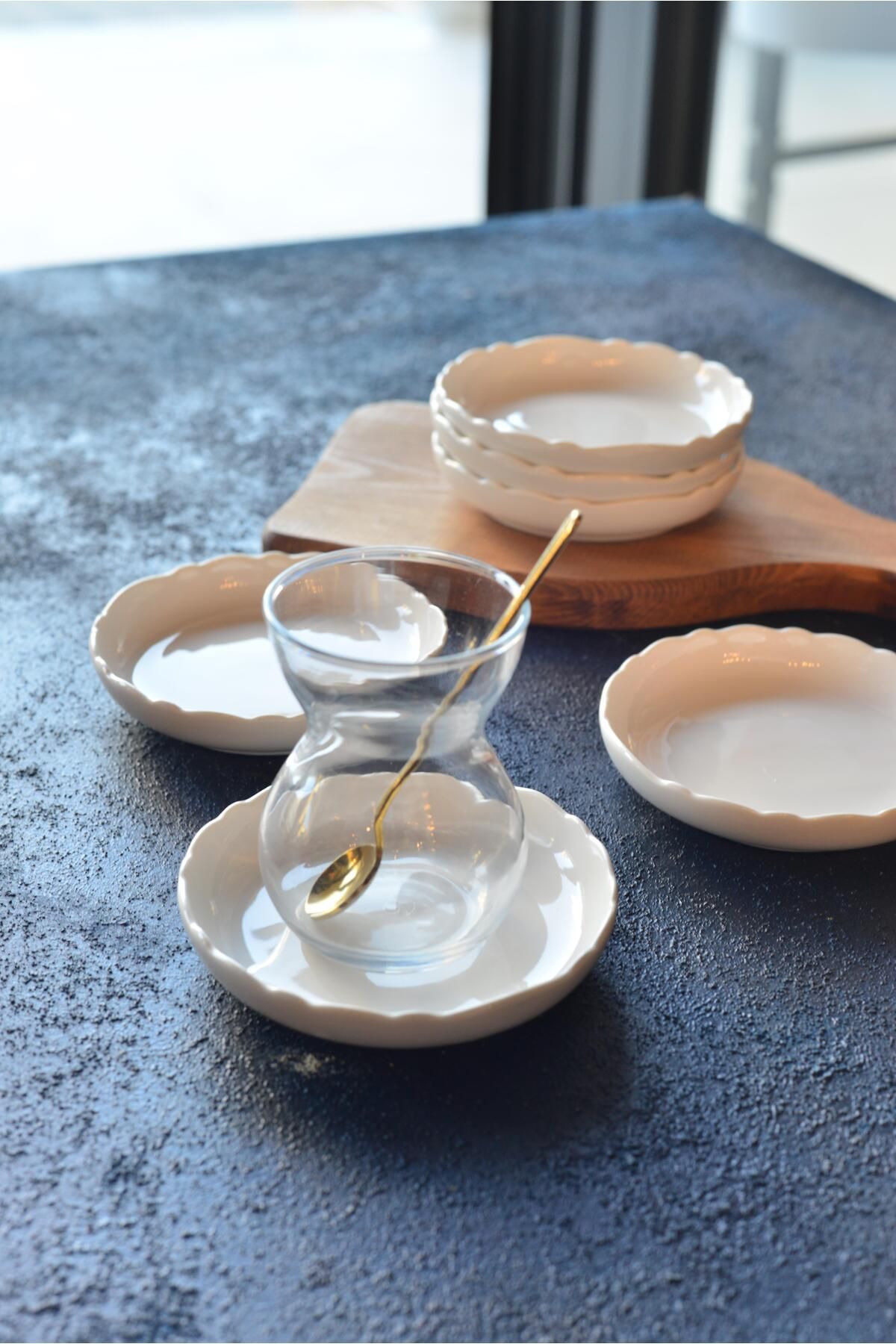 şirin eşyalarım 6 Lı Nirvana Porselen Çay Tabak - 10 cm